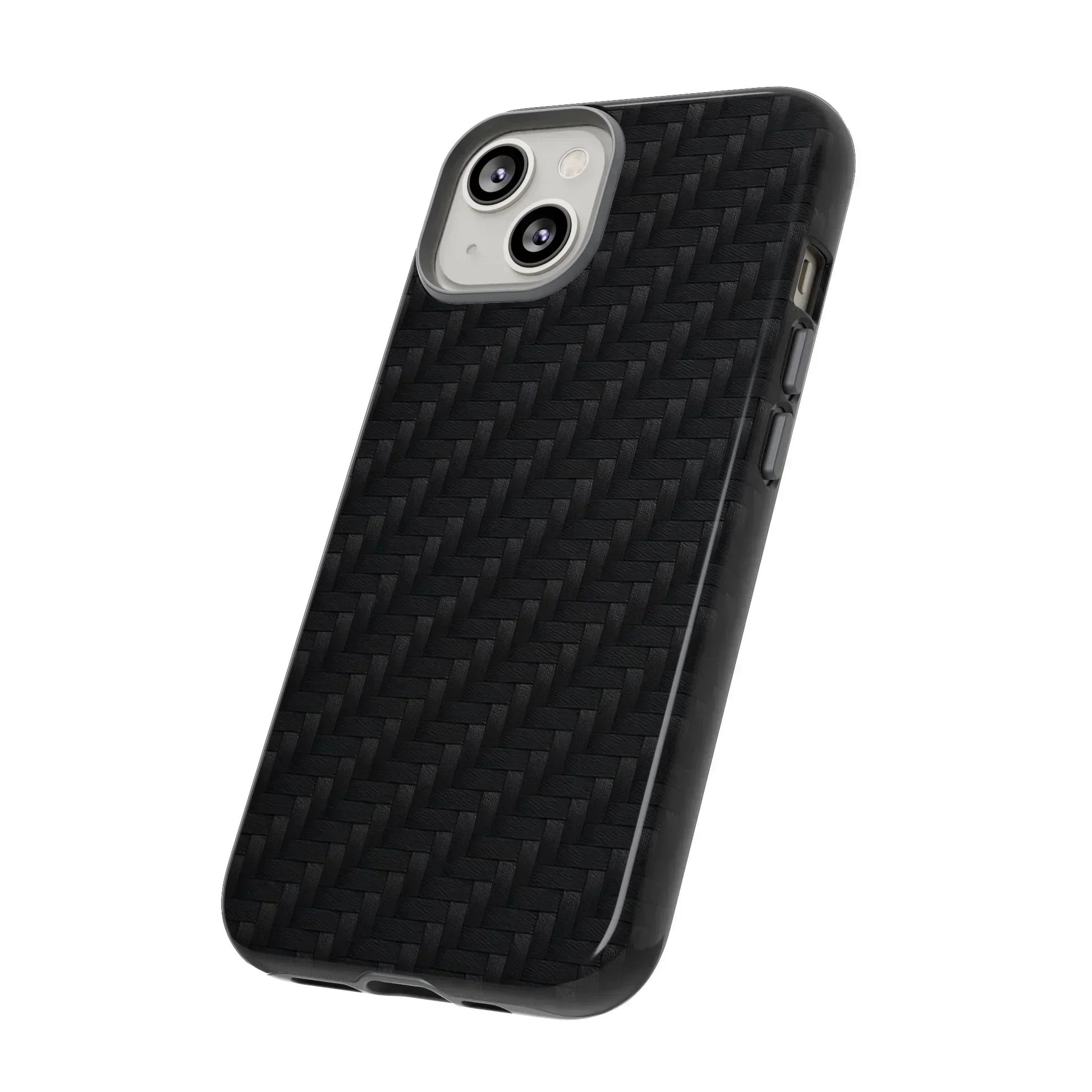 Black Carbon Phone Case Tough Case for iPhone 8-16 and Google Pixel up to 9 Models - KarArmDesign