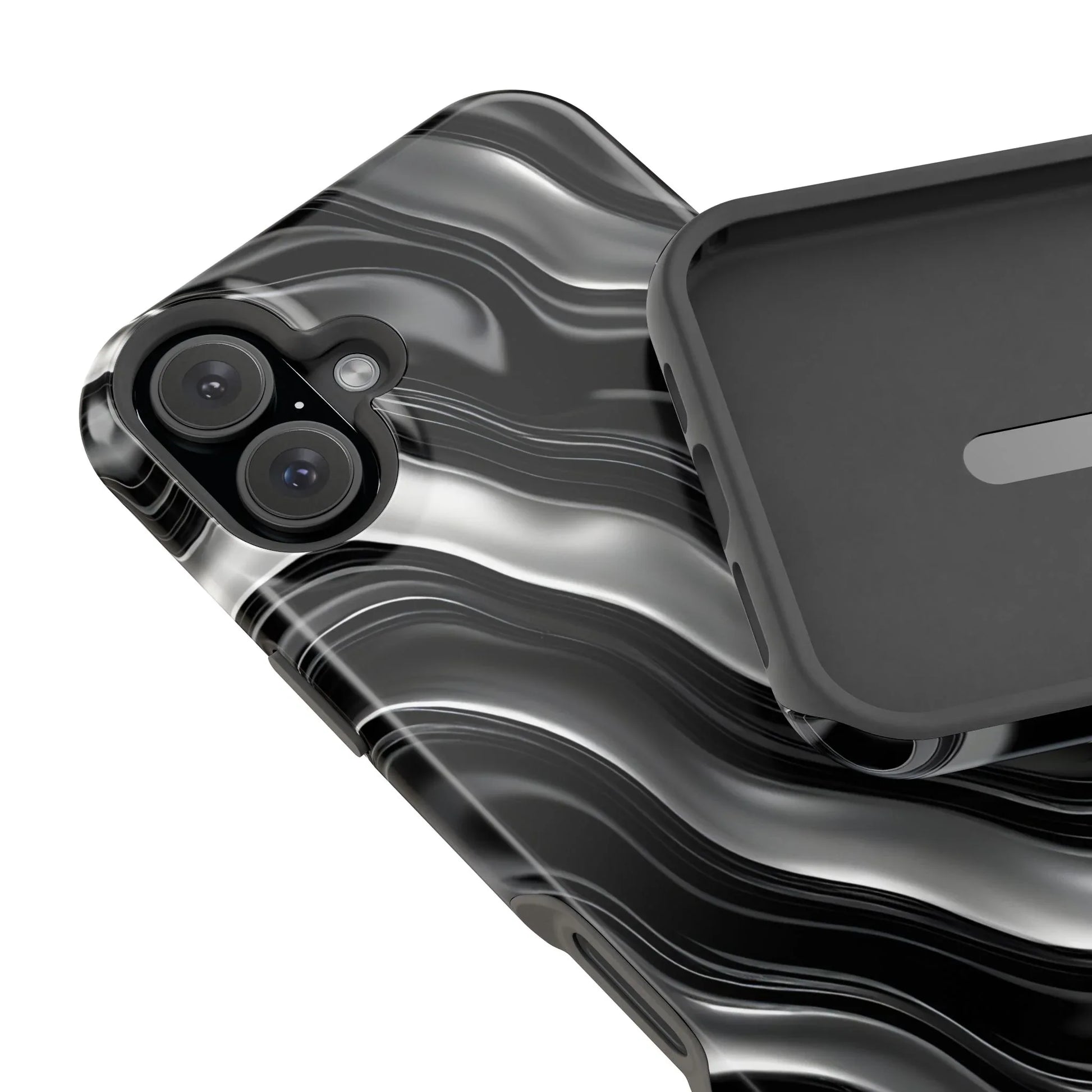 Wavy Illusion Marble Phone Case for iPhone 13-17 - KARARMDESIGN