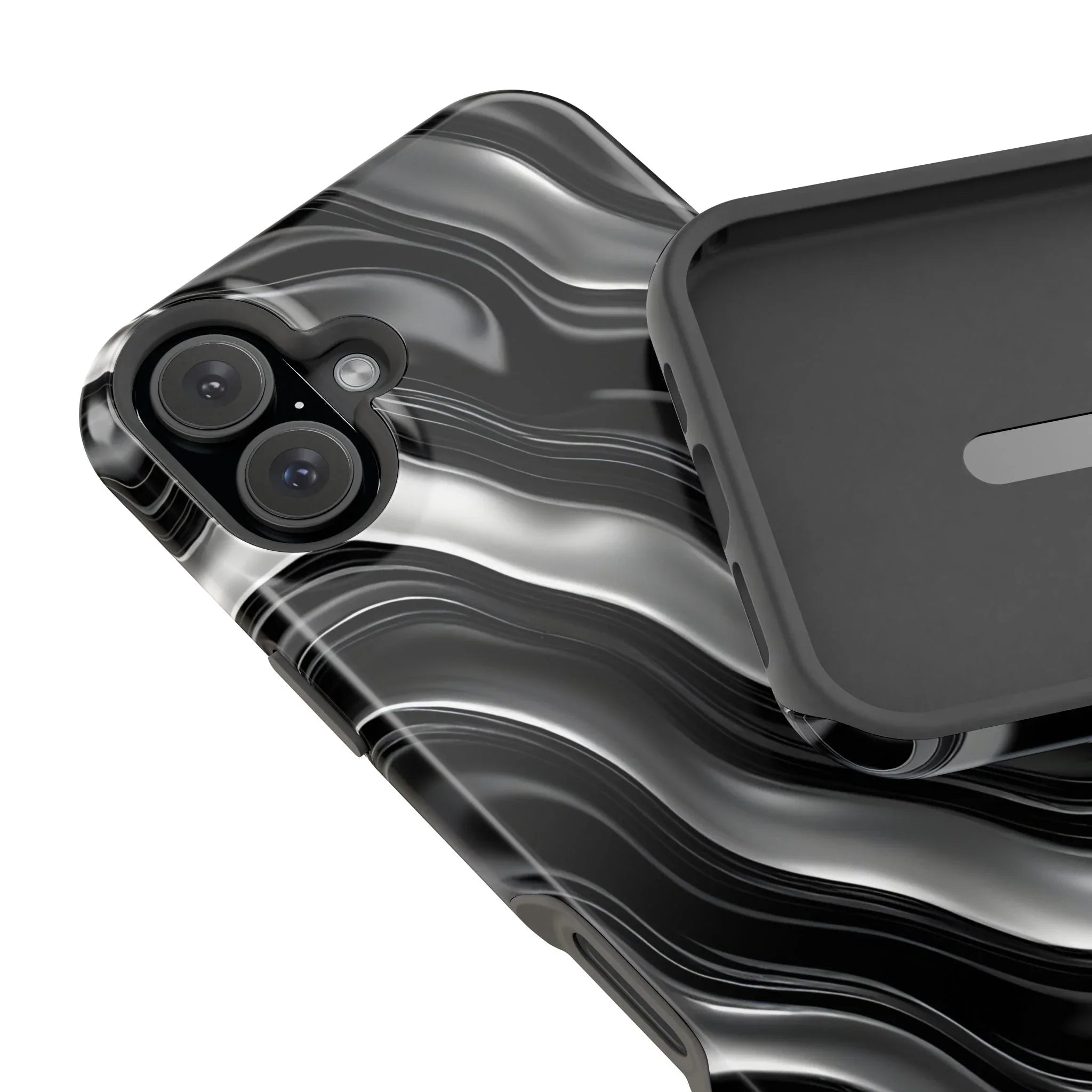 Wavy Illusion Marble Phone Case for iPhone 13-17 - KARARMDESIGN