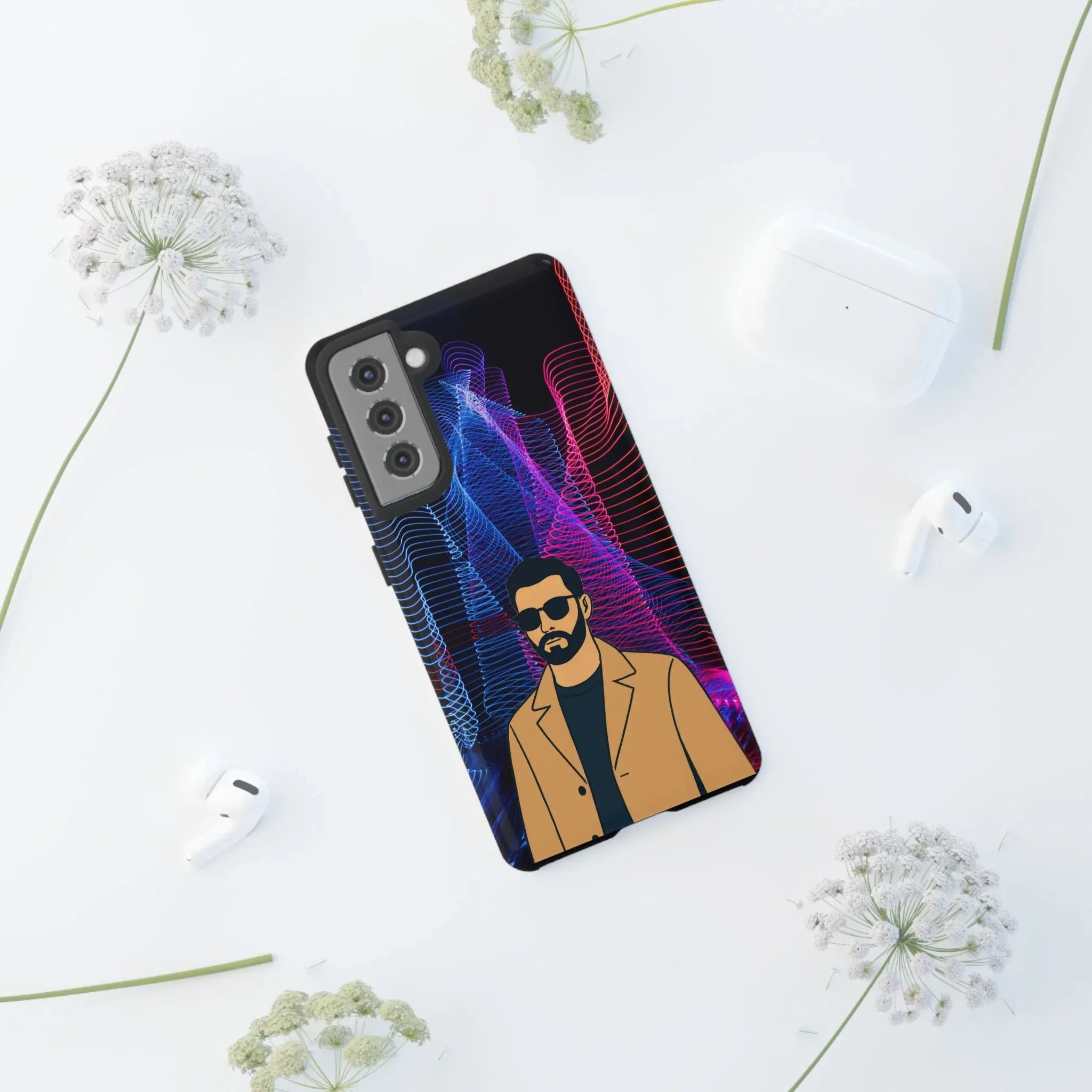 Bearded Style Phone Case for iPhone 11-17 and Galaxy S20-S25 - KARARMDESIGN