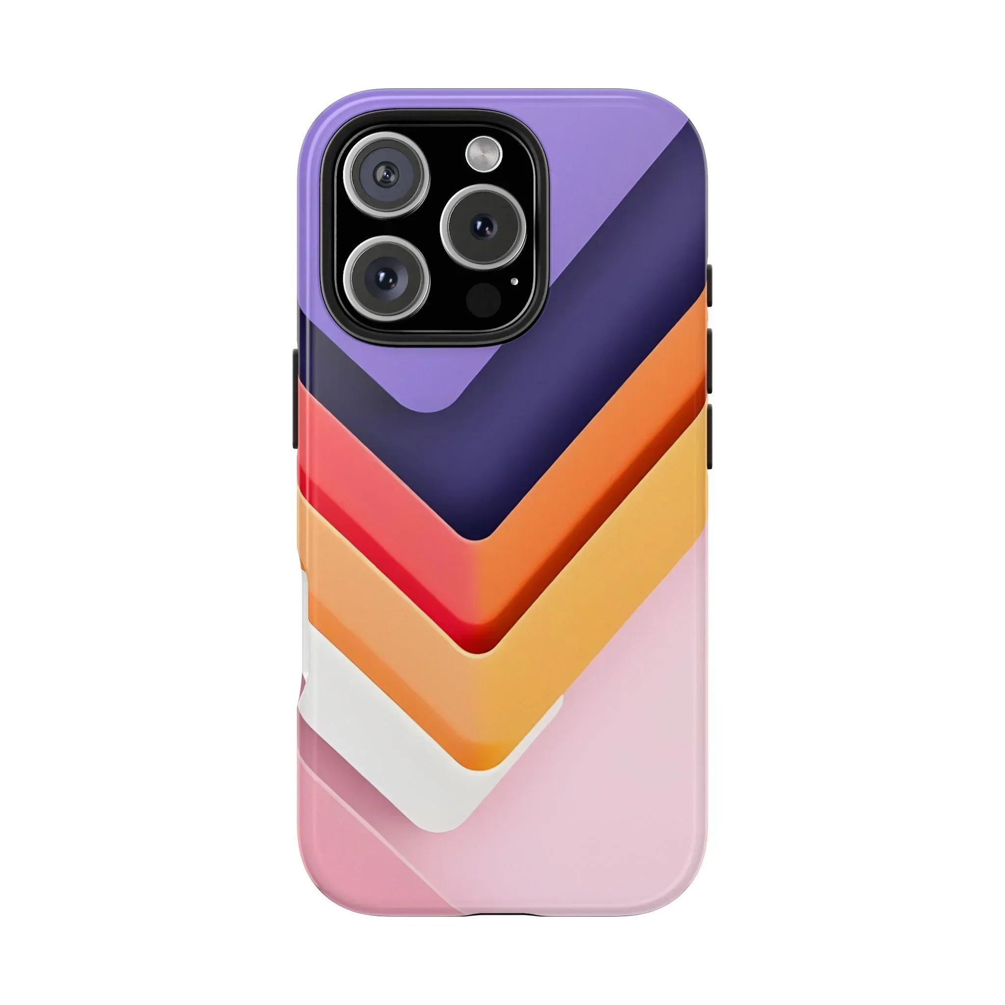 Vibrant Geometric Chevron Phone Case for iPhone and Galaxy - KARARMDESIGN