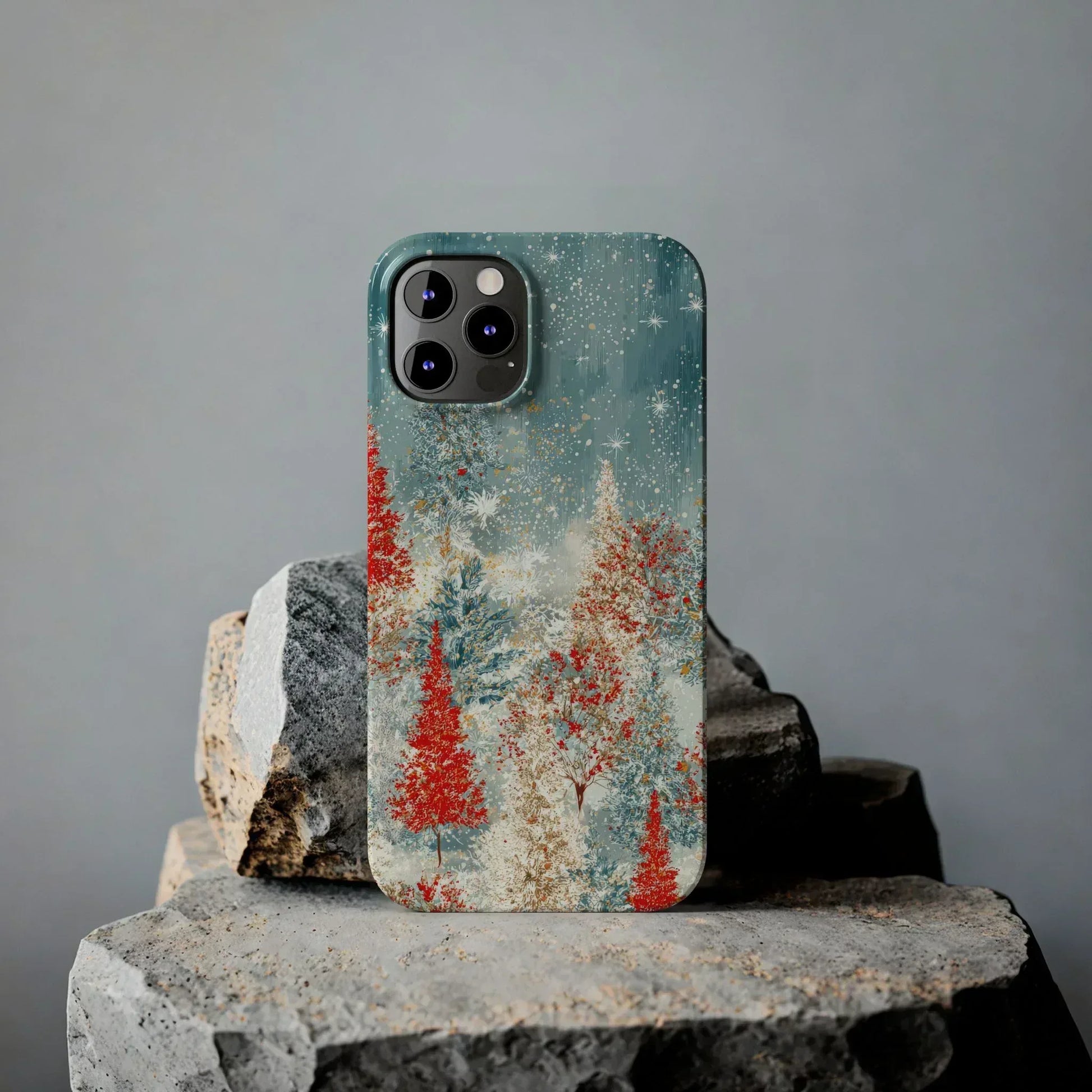 Snowy Forest Phone Case for iPhone 11-17 - KARARMDESIGN