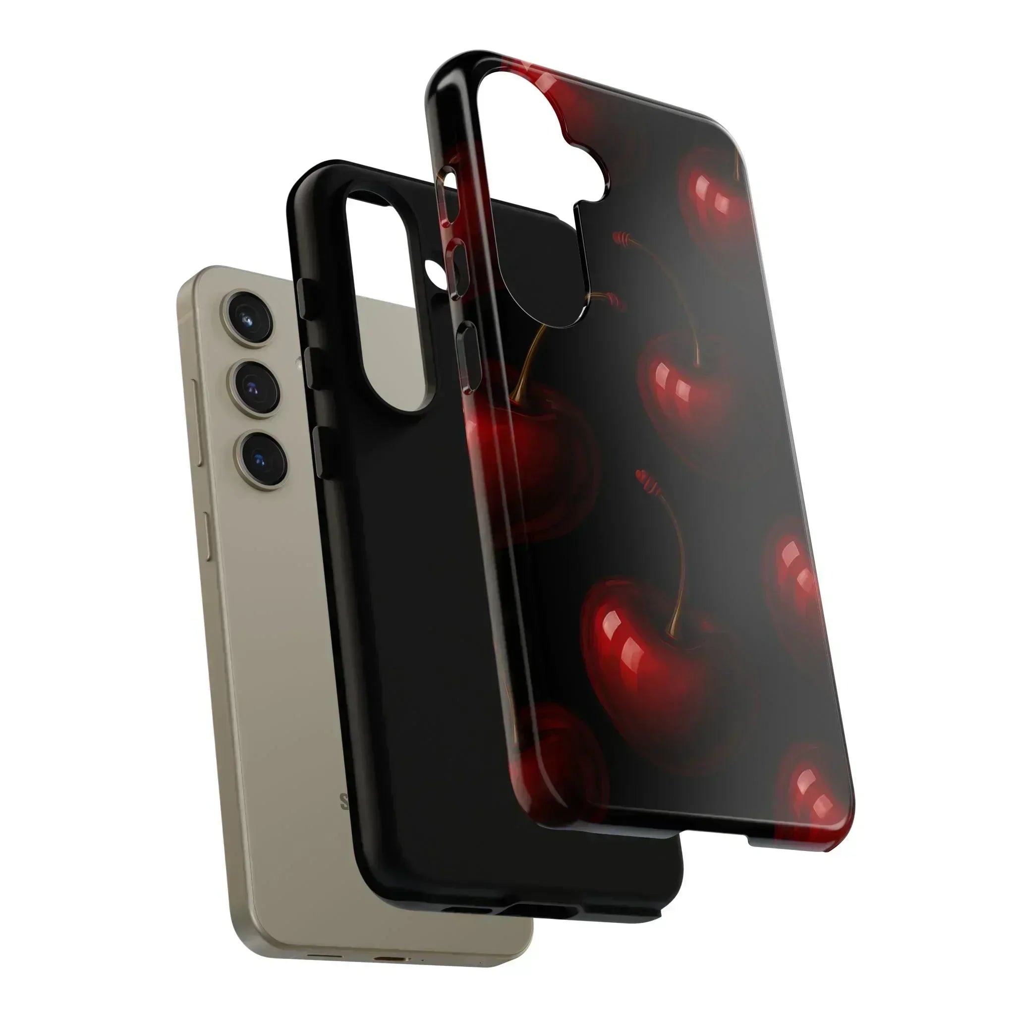 Cherry Phone Case for iPhone X-16 and Galaxy S20-S25 - KARARMDESIGN