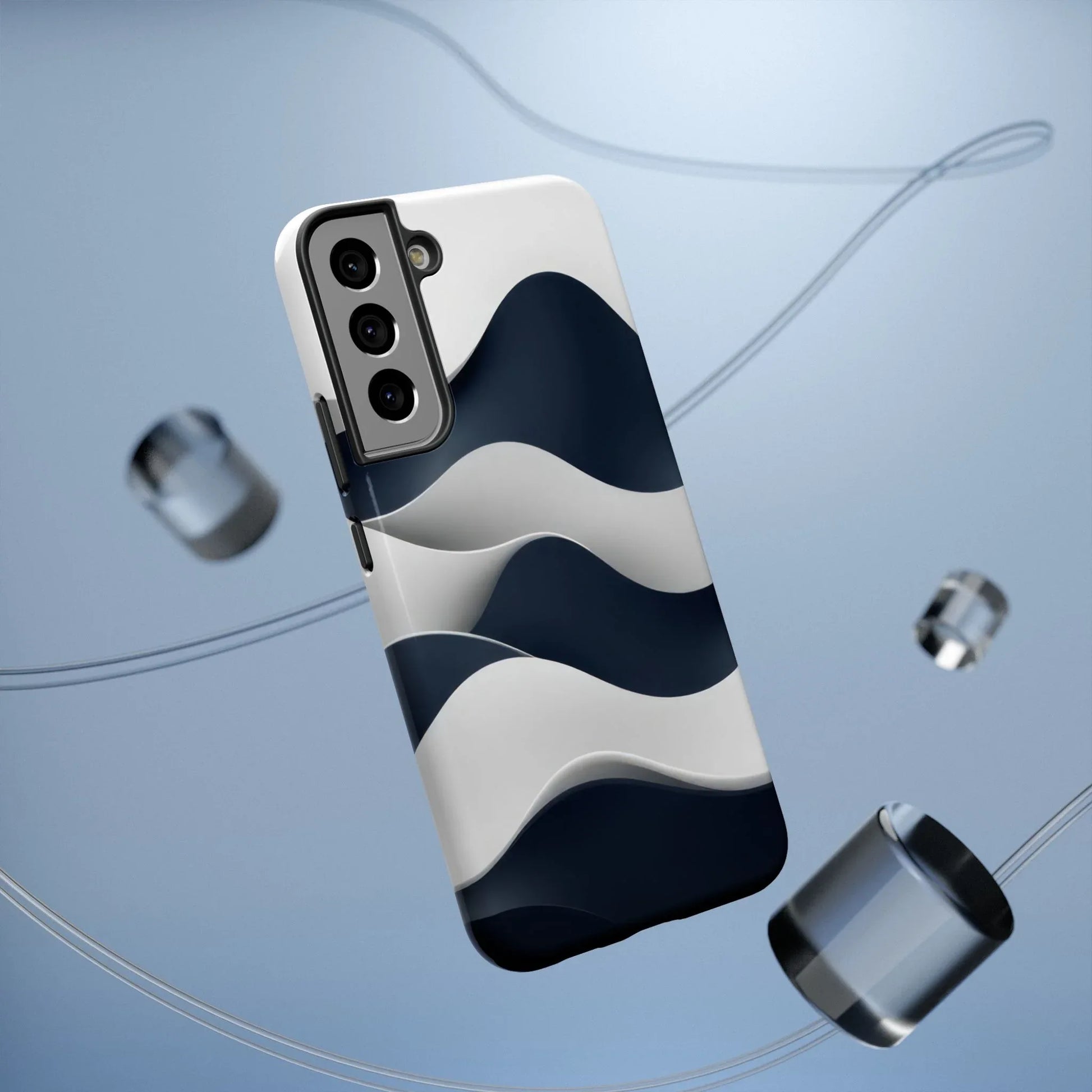 Ocean Flow Phone Case for iPhone 11-17 and Galaxy S21-S22 - KARARMDESIGN