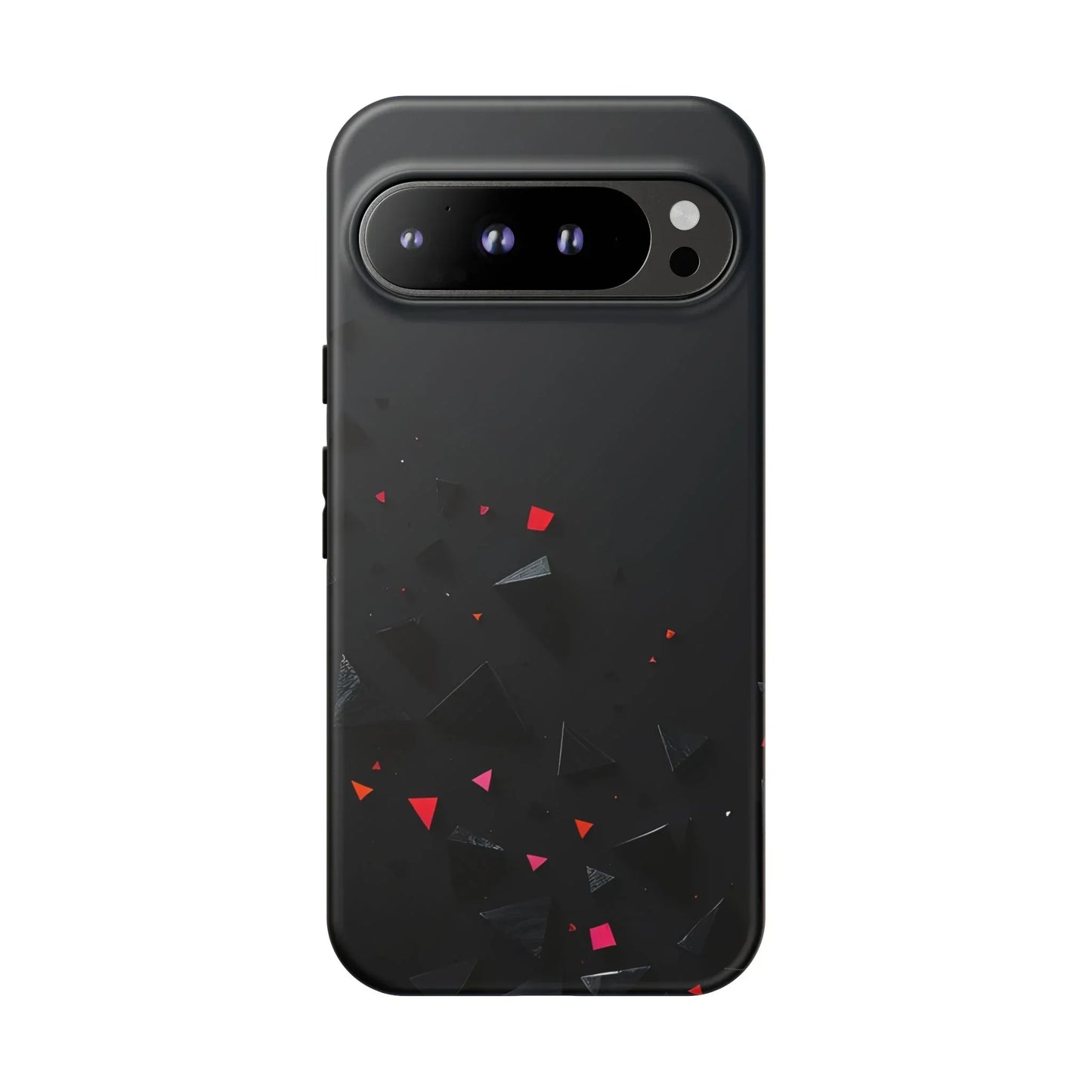 Black and Red Neon Phone Case for iPhone 8-16 and Pixel up to 9 Models - KarArmDesign