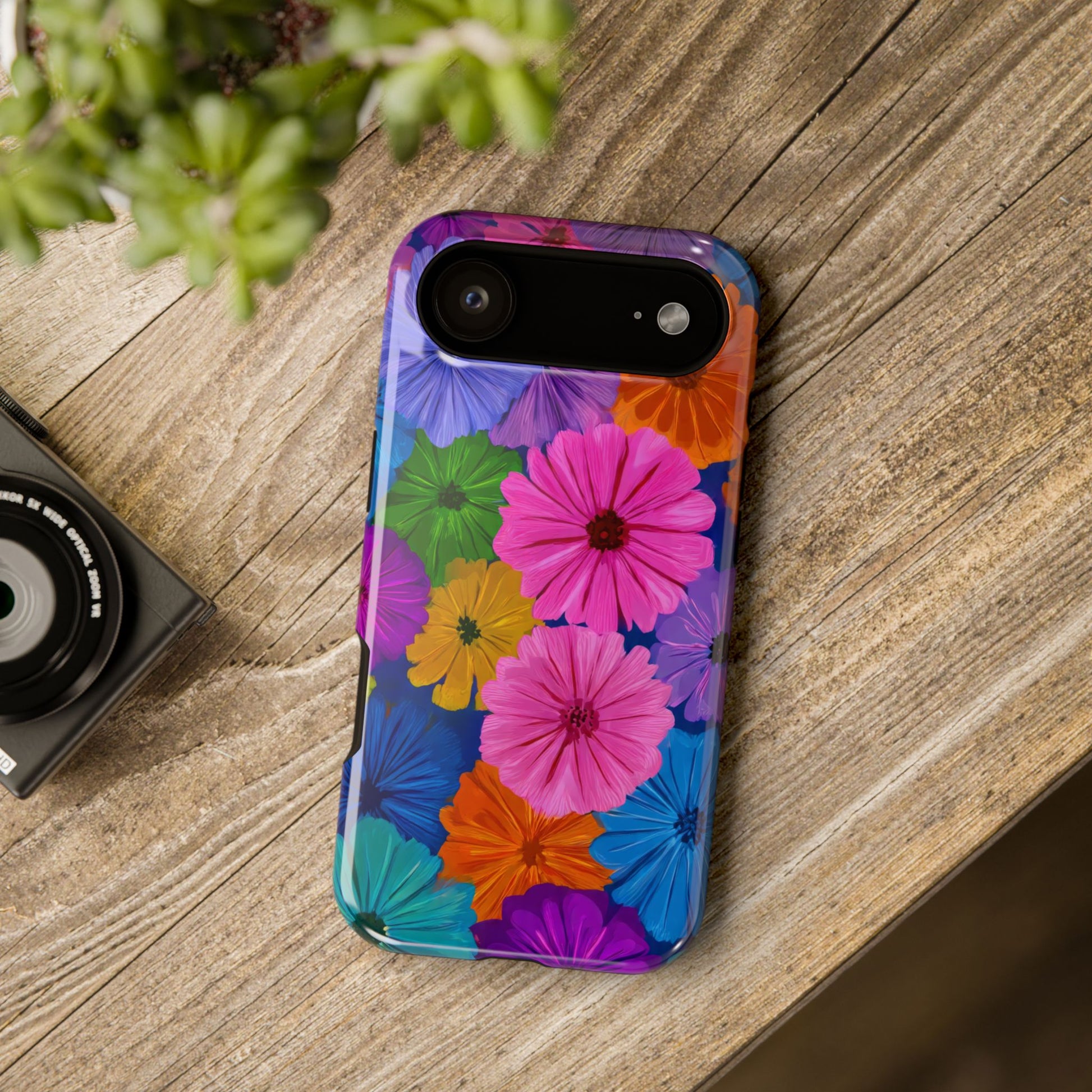Bloom Pattern Phone Case for iPhone 11-17 and Galaxy S21-S22 Models - KARARMDESIGN