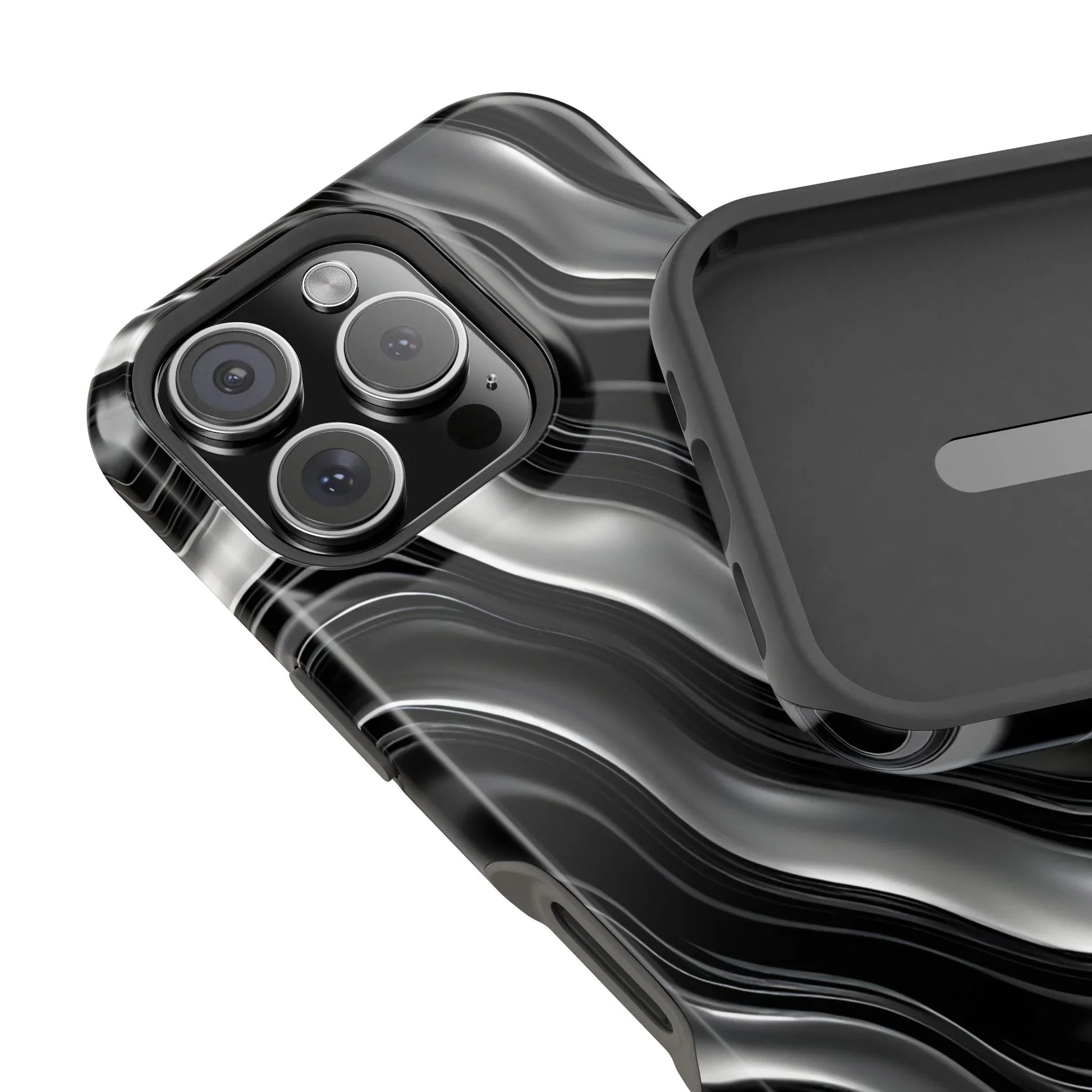 Wavy Illusion Marble Phone Case for iPhone 13-17 - KARARMDESIGN