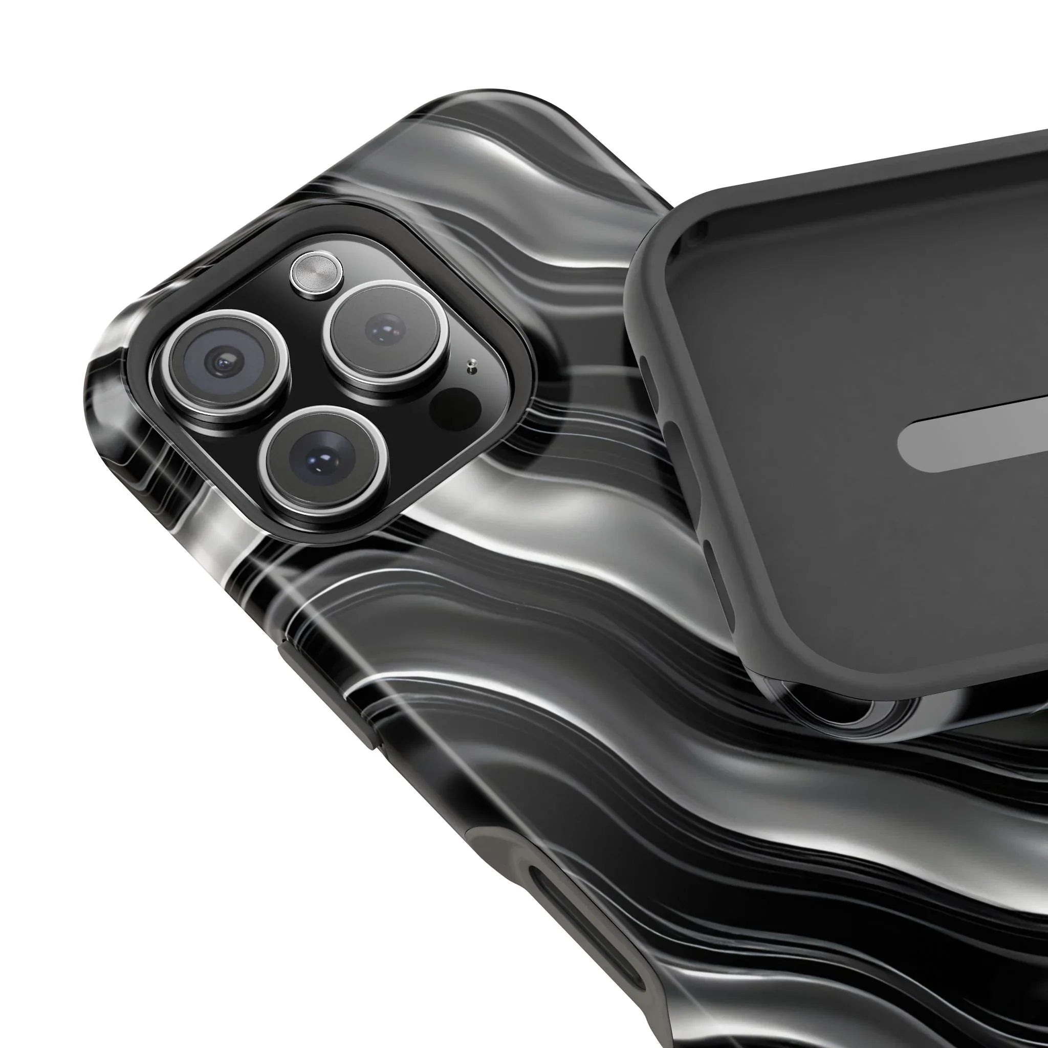 Wavy Illusion Marble Phone Case for iPhone 13-17 - KARARMDESIGN