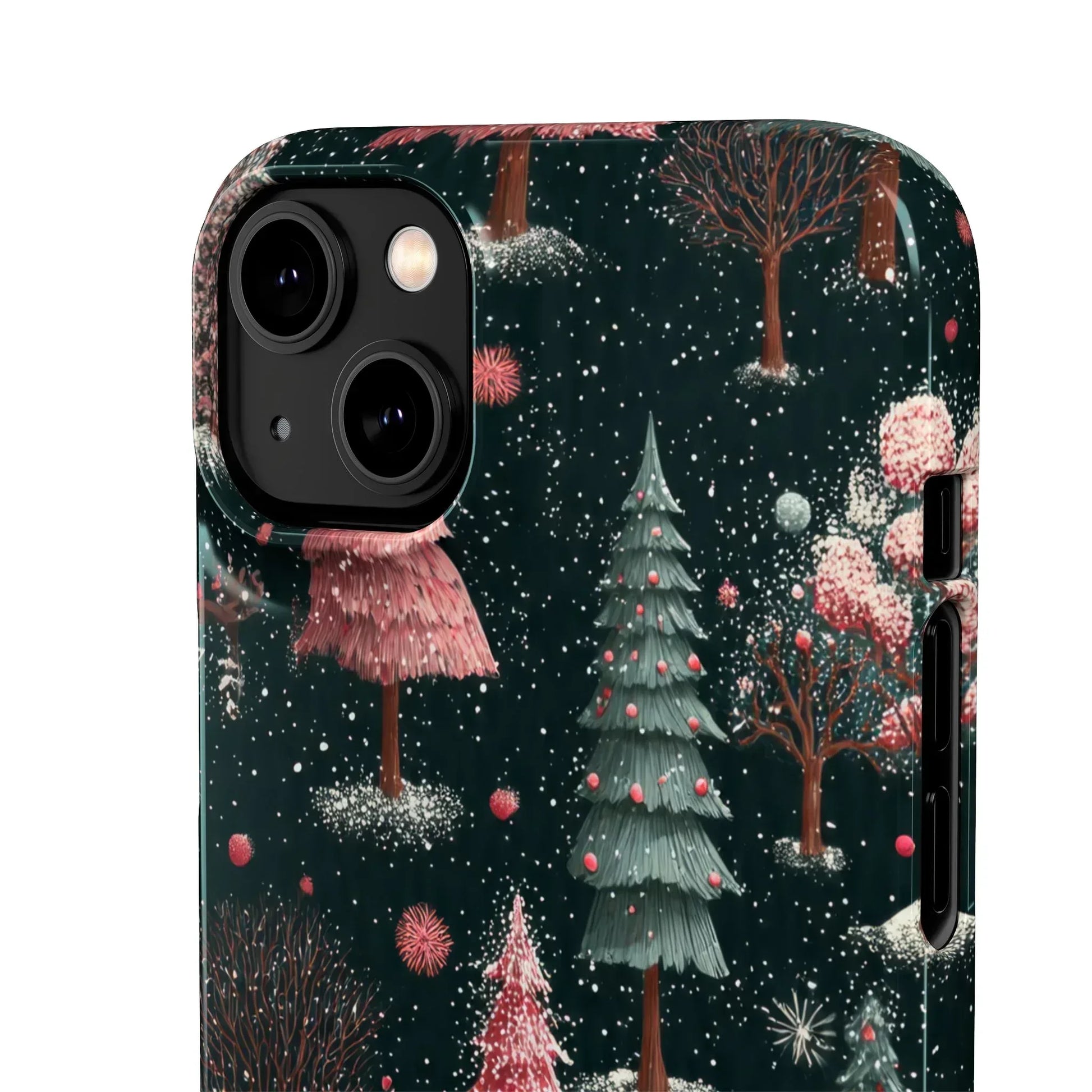 Winter Bloom Forest Phone Case for iPhone 11-17 and Galaxy S20-S25 - KARARMDESIGN