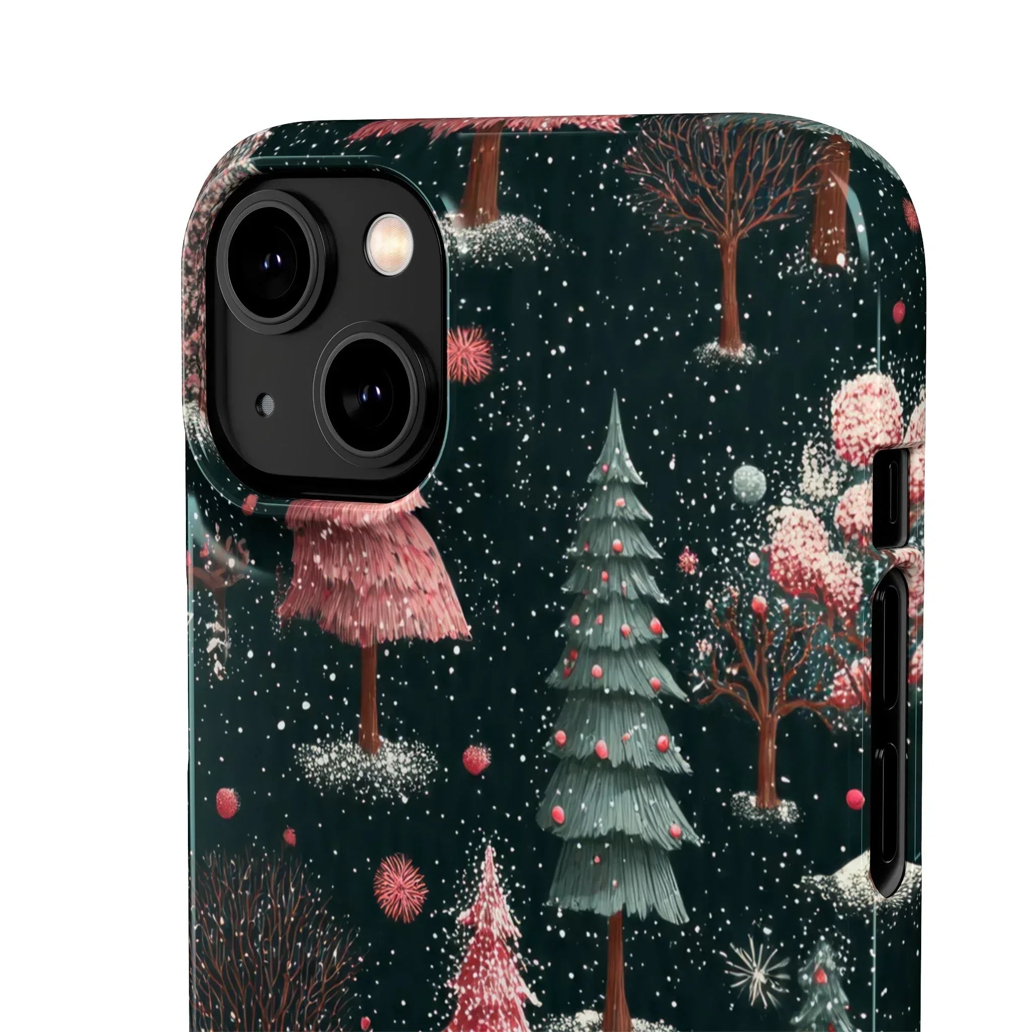 Winter Bloom Forest Phone Case for iPhone 11-17 and Galaxy S20-S25 - KARARMDESIGN