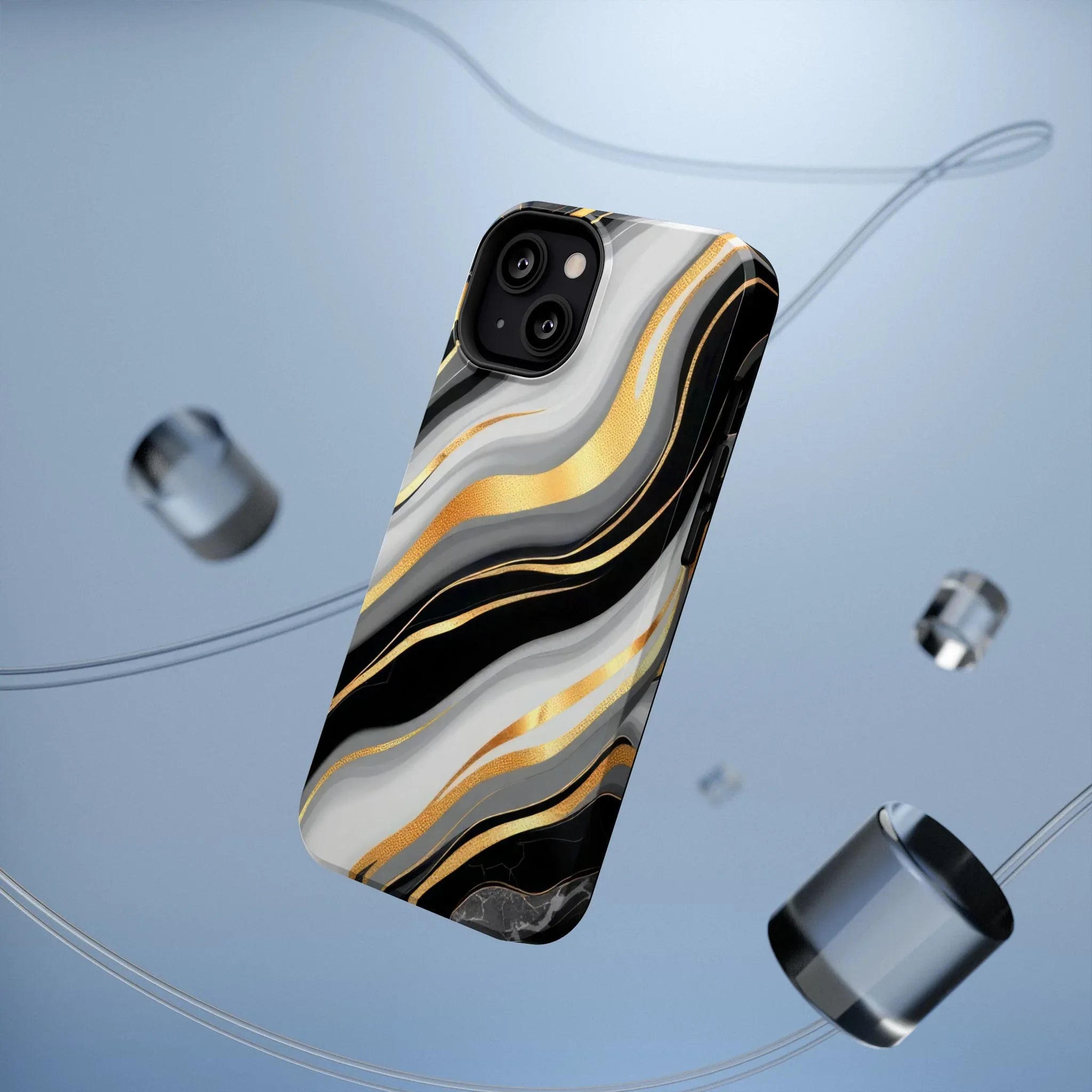 Modern Marble Flow Phone Case for iPhone 11-17 - KARARMDESIGN