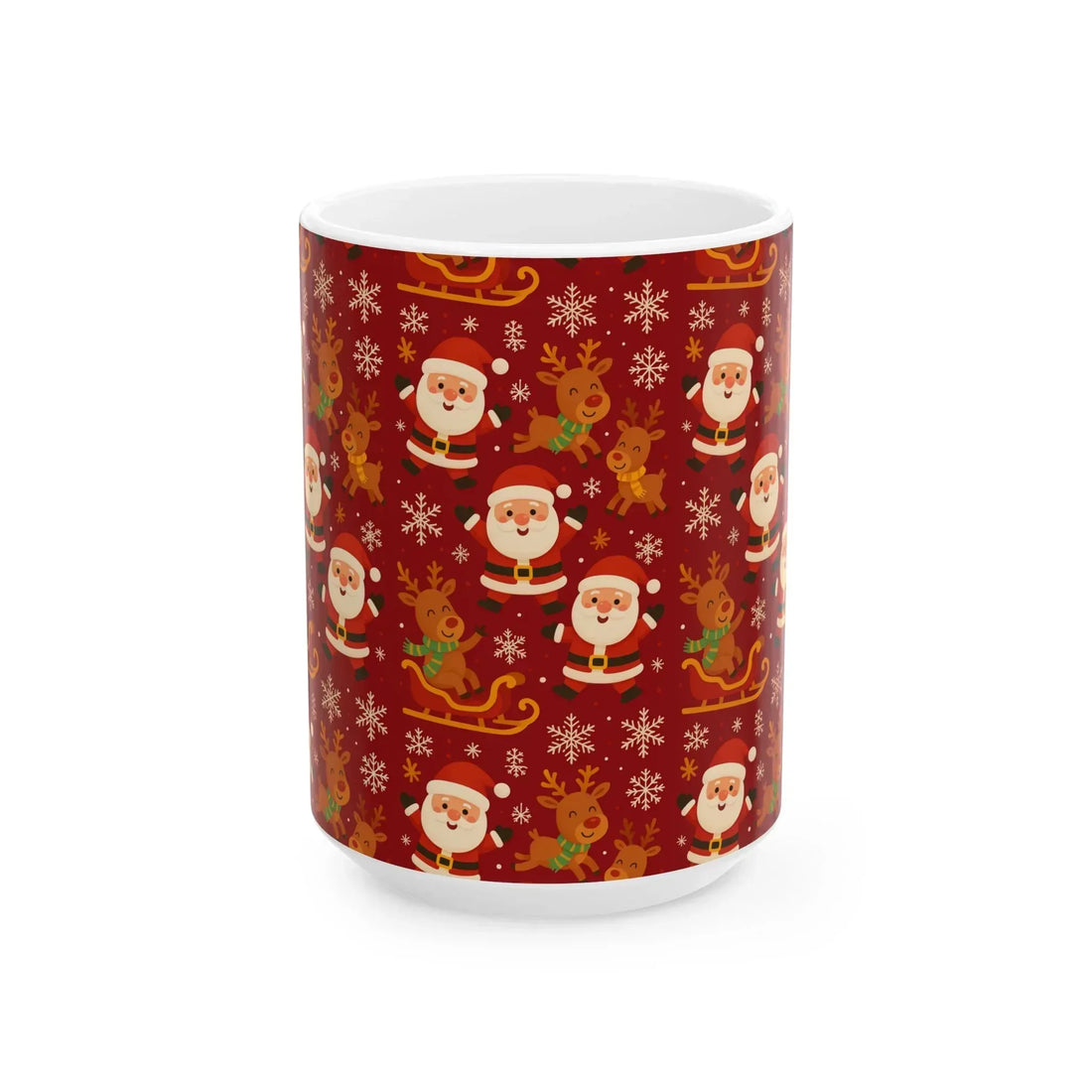 Santa Sleigh Ride Mug - Ceramic Mug, (11oz, 15oz) - KARARMDESIGN