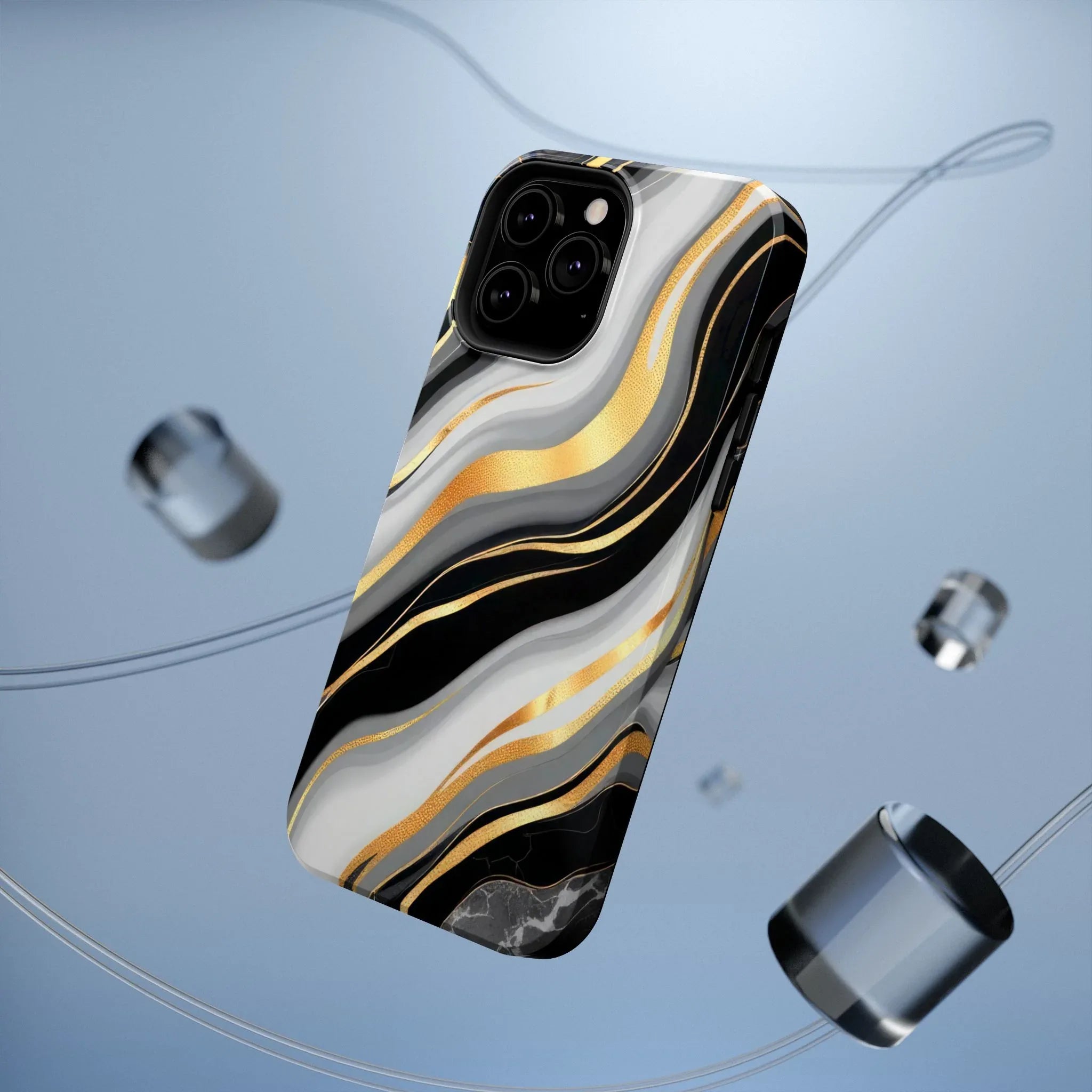 Modern Marble Flow Phone Case for iPhone 11-17 - KARARMDESIGN