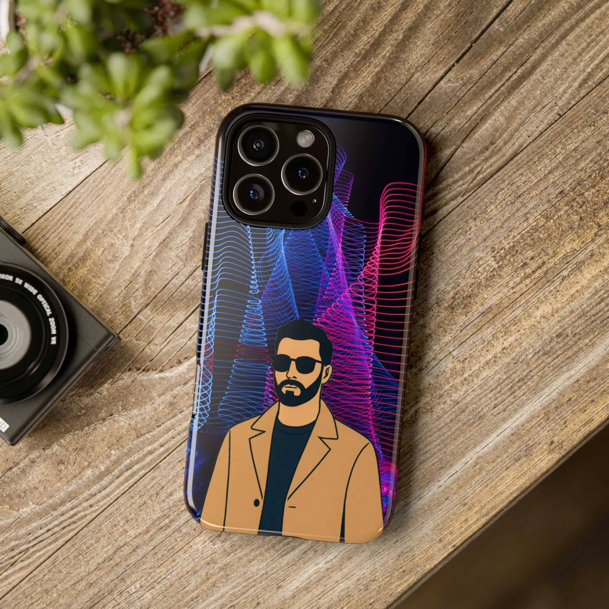 Bearded Style Phone Case for iPhone 11-17 and Galaxy S20-S25 - KARARMDESIGN