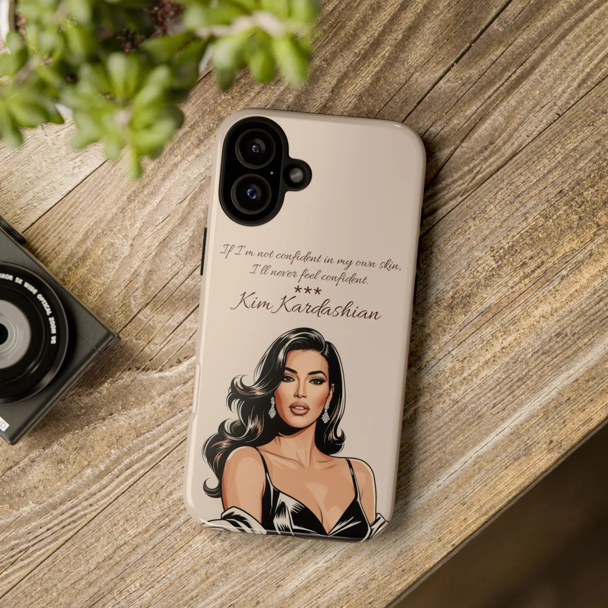 Kim Kardashian Quote Phone Case – Illustrated for iPhone 15-17 Models - KARARMDESIGN