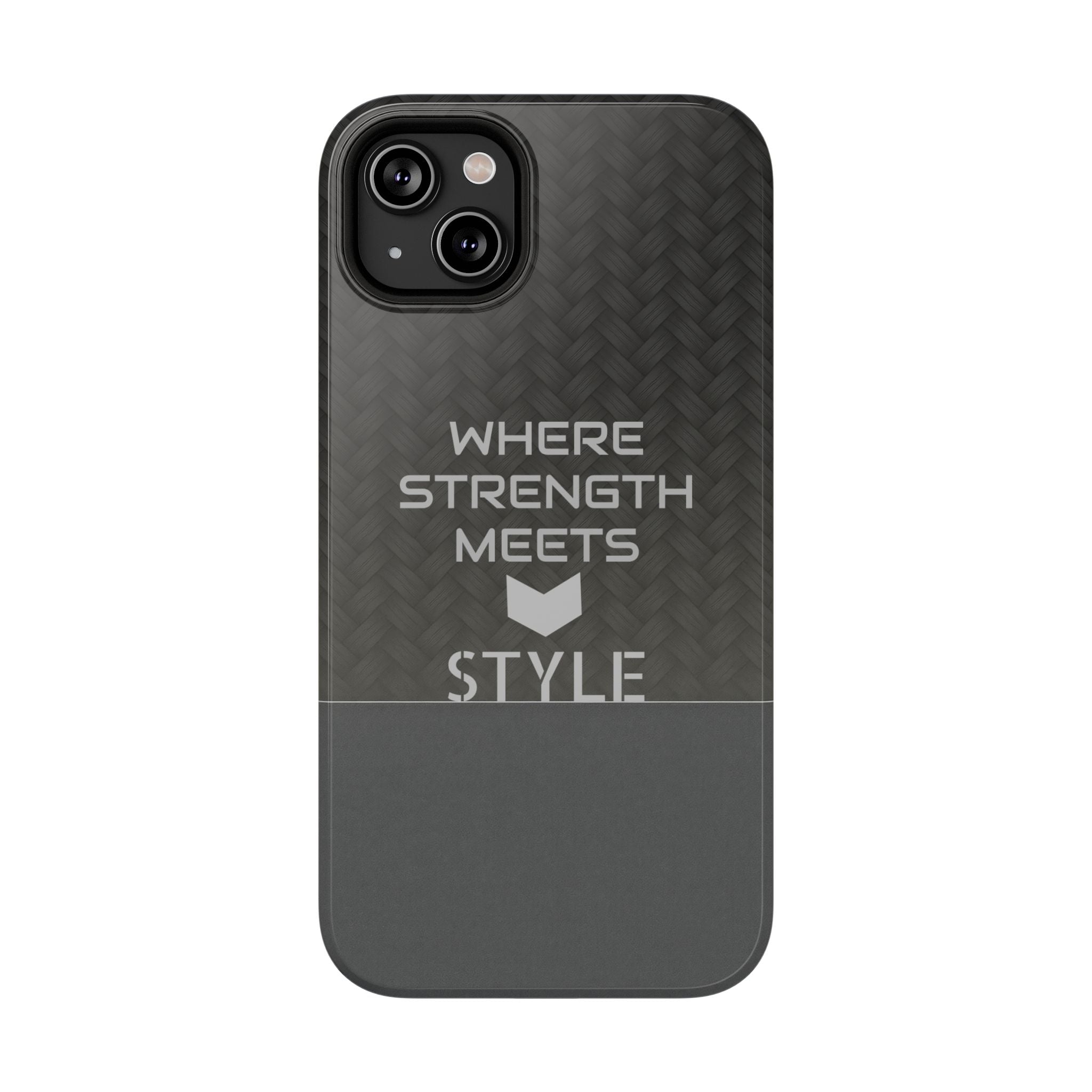 Gray Carbon Phone Case for iPhone 12-16 and Galaxy S21-S22