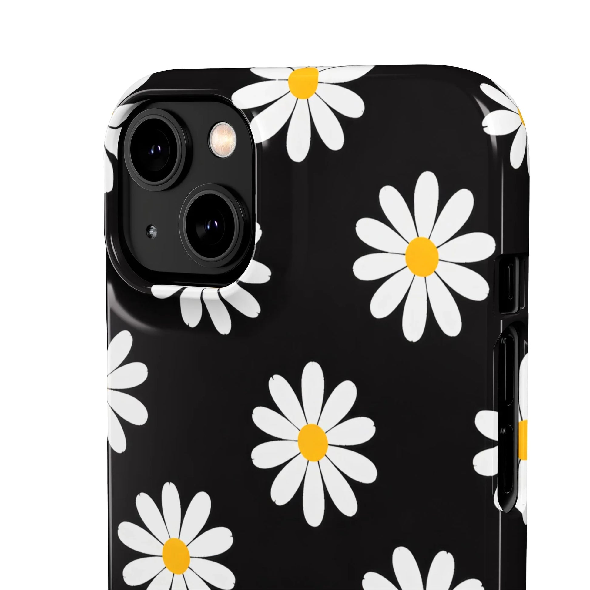 Daisy Charm Phone Case for iPhone 11-17 and Galaxy S20-S25 - KARARMDESIGN