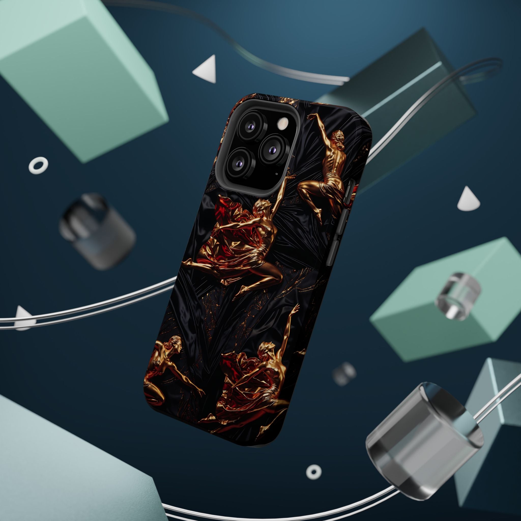 Gold Sculpture Phone Case for iPhone 13-17 & Samsung Galaxy S26