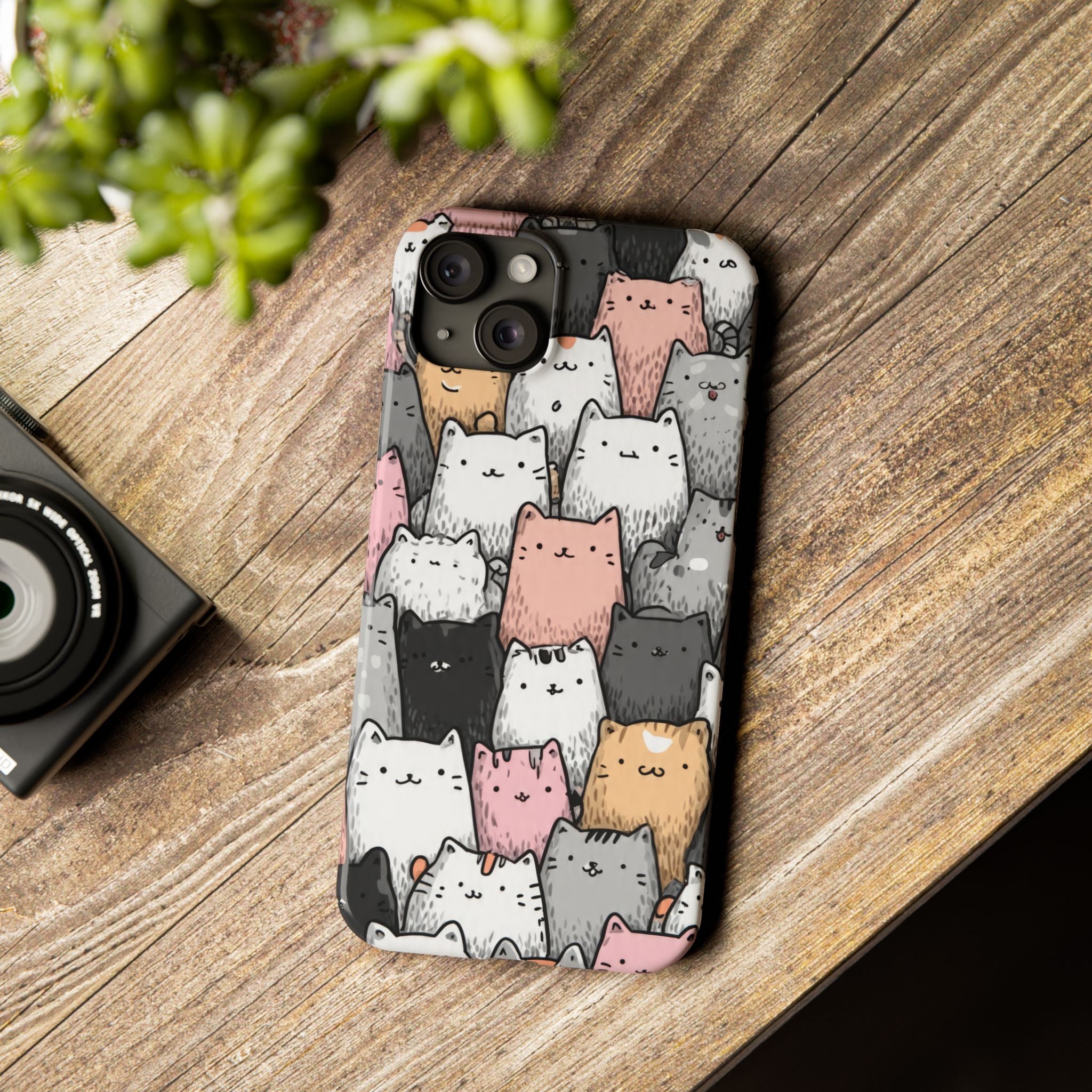 Cat Carnival Phone Case for iPhone 11-17 Models - KARARMDESIGN