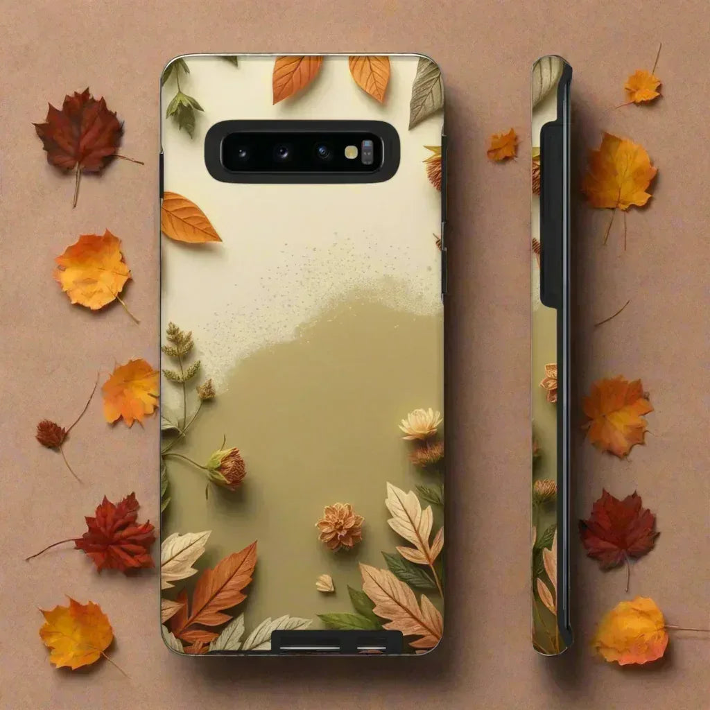 Autumn Leaves Phone Case for iPhone 8–16 and Galaxy S10–S25 - KARARMDESIGN