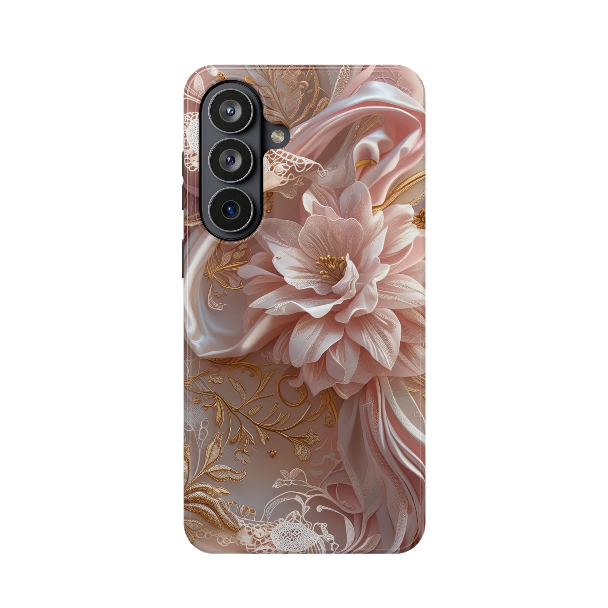 Elegant Floral Phone Case for iPhone 11–17, 16e & Galaxy S22–S26