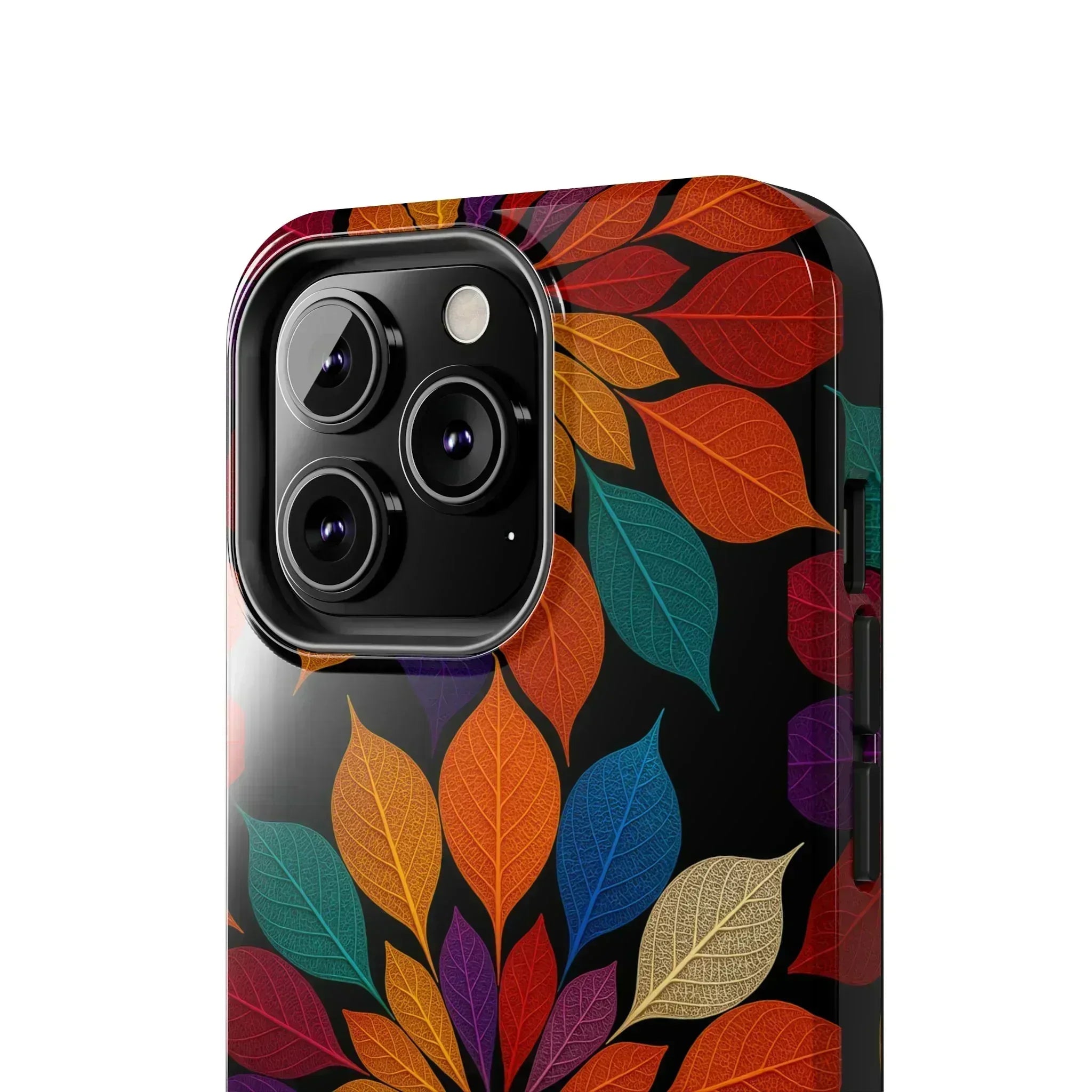 Leaf Mandala Phone Case for iPhone 11-16 and Galaxy S21-S24 - KARARMDESIGN