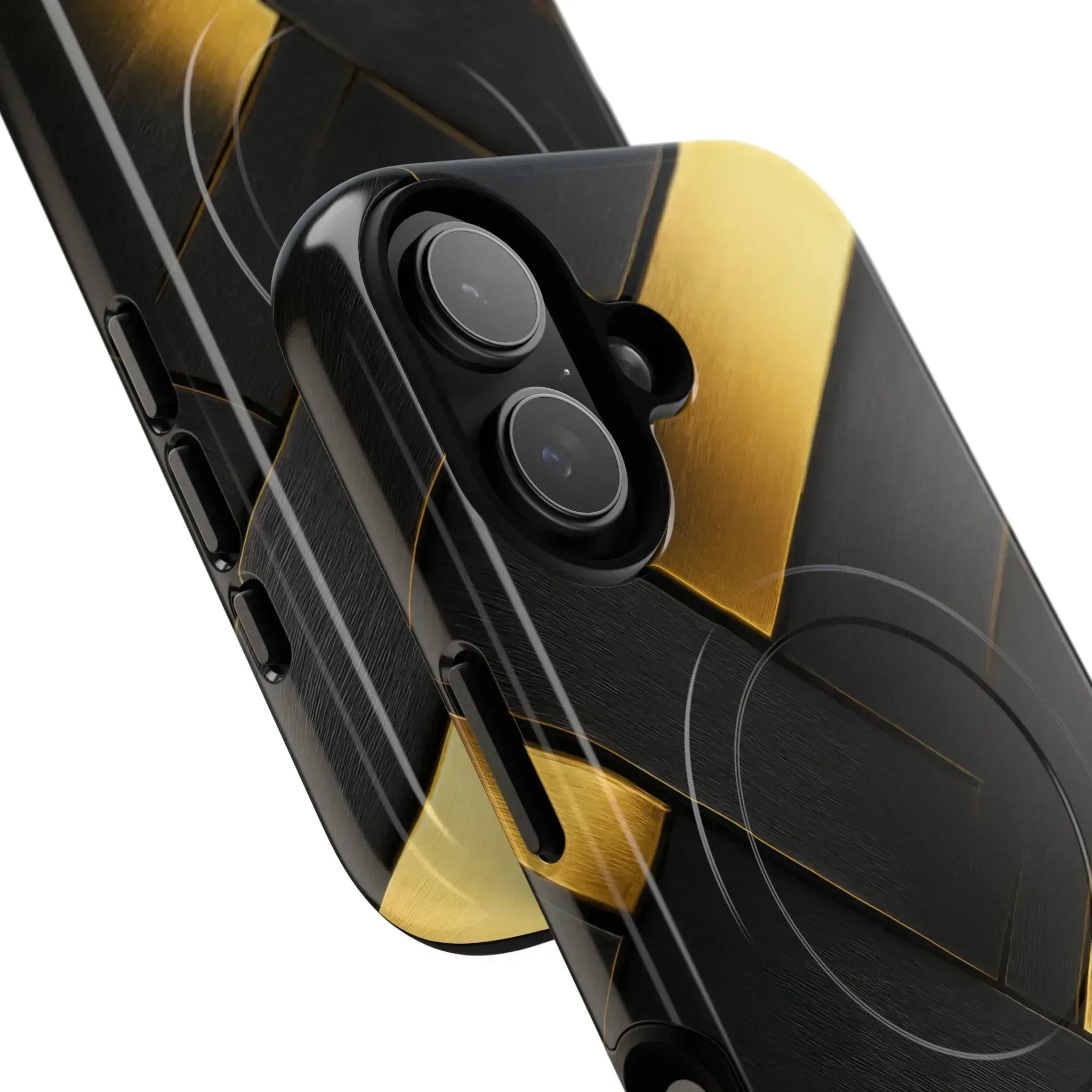 Golden Grid Phone Case for iPhone 17 Air, Pro, Pro Max - KARARMDESIGN