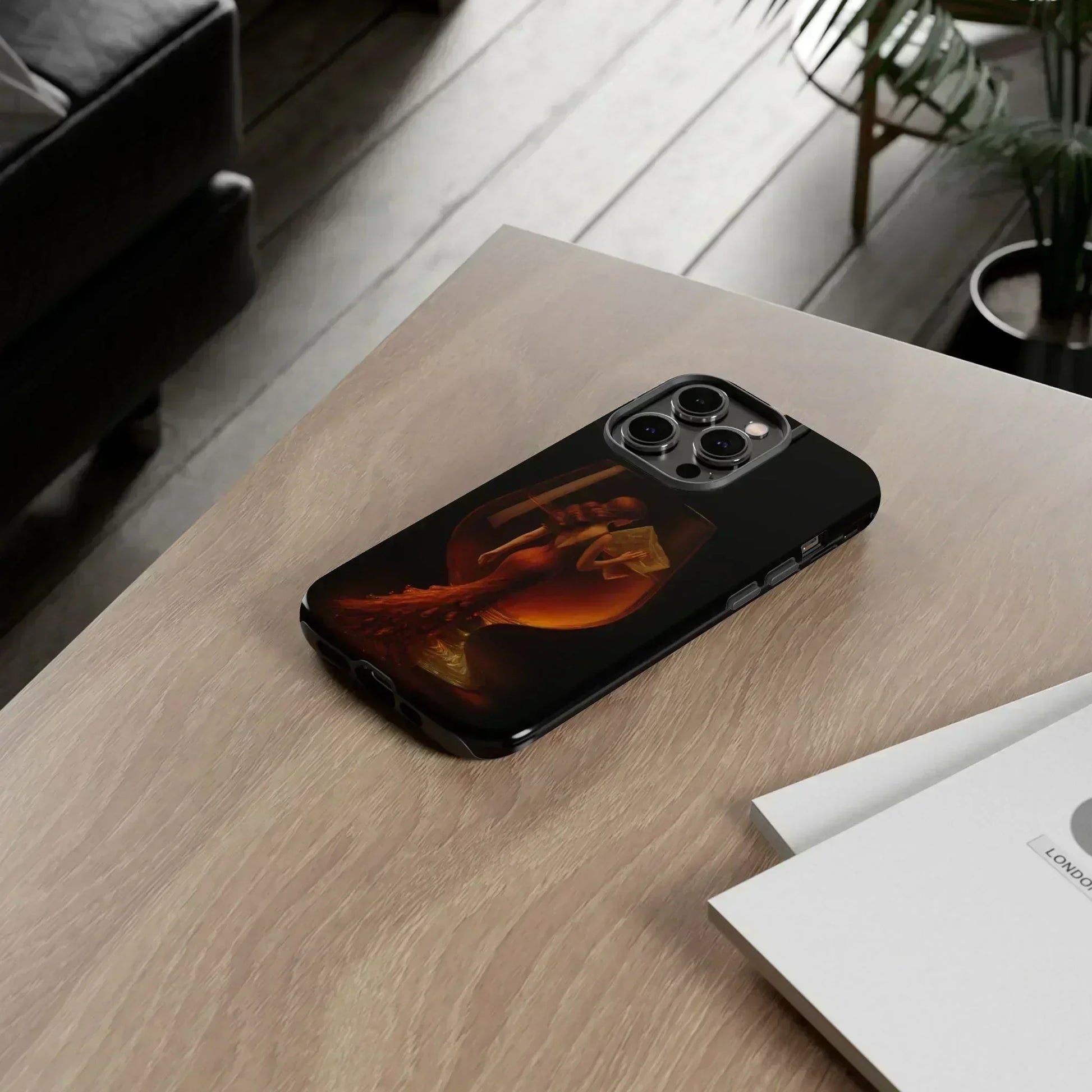 Elegant Midnight Lady Phone Case for iPhone 8-16 and Google Pixel up to 9 Models - KarArmDesign