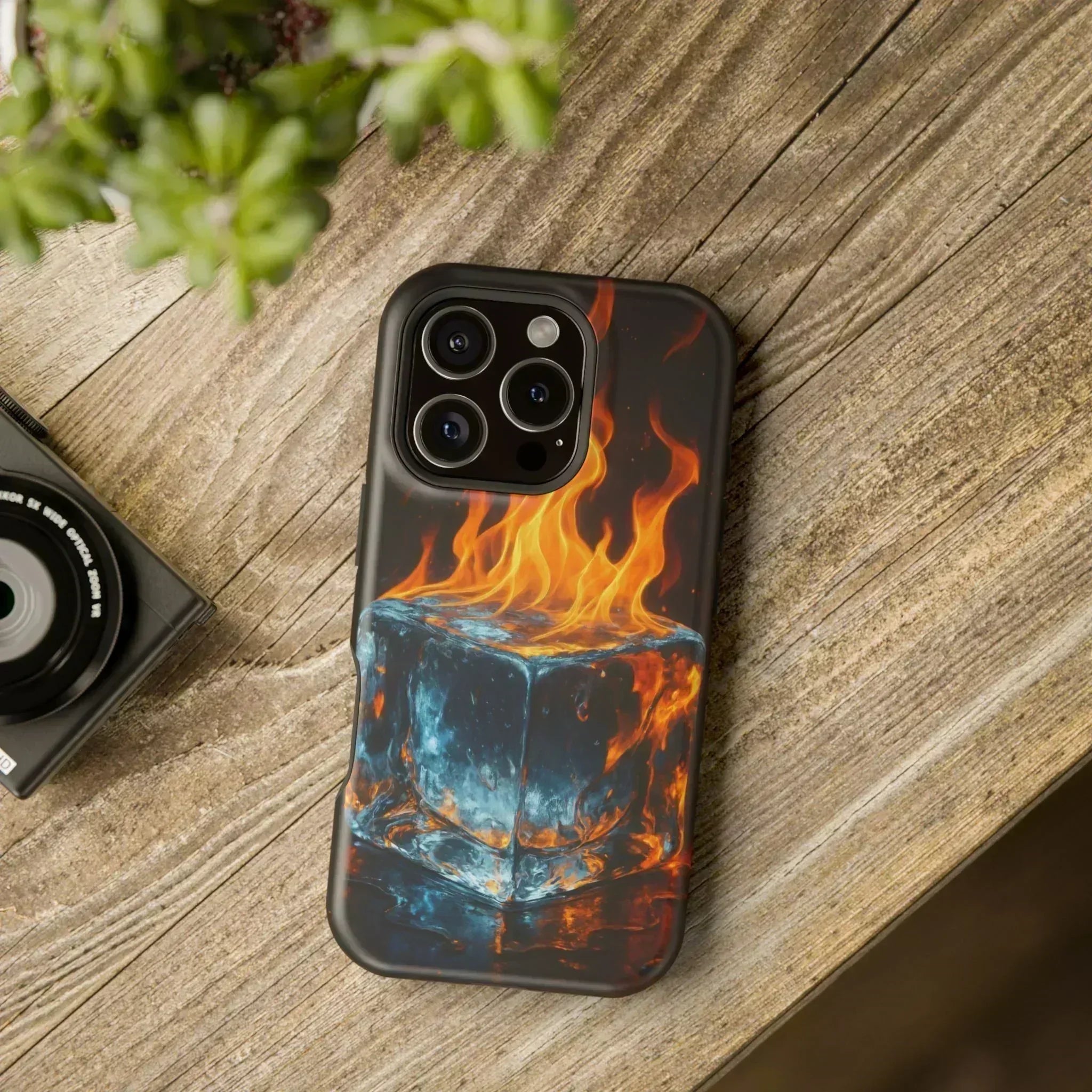 Flame Ice Phone Case for iPhone 12-16 and Galaxy S21-S22 - KARARMDESIGN