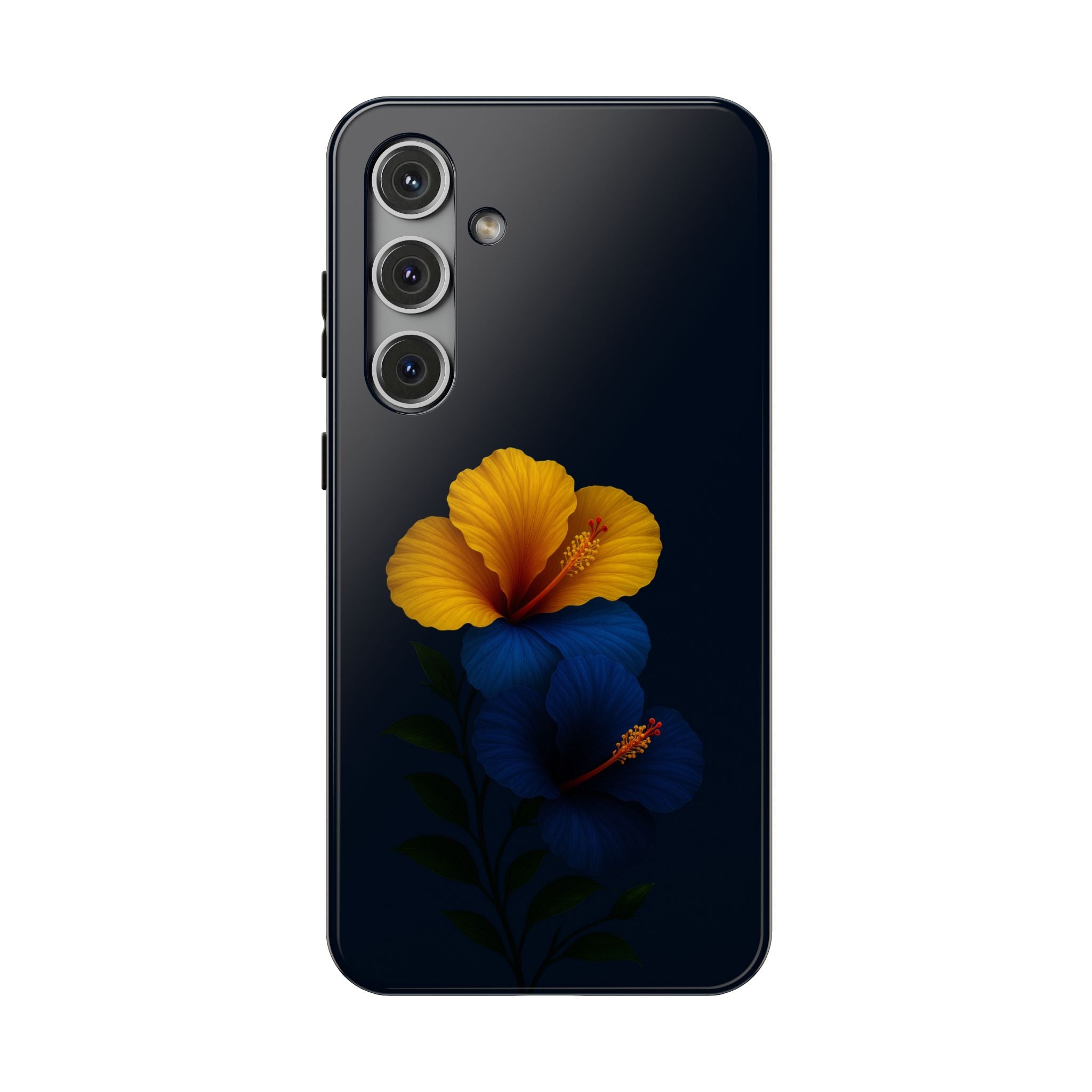 Elegant Hibiscus Phone Case for iPhone 11-17 and Galaxy S21-S22