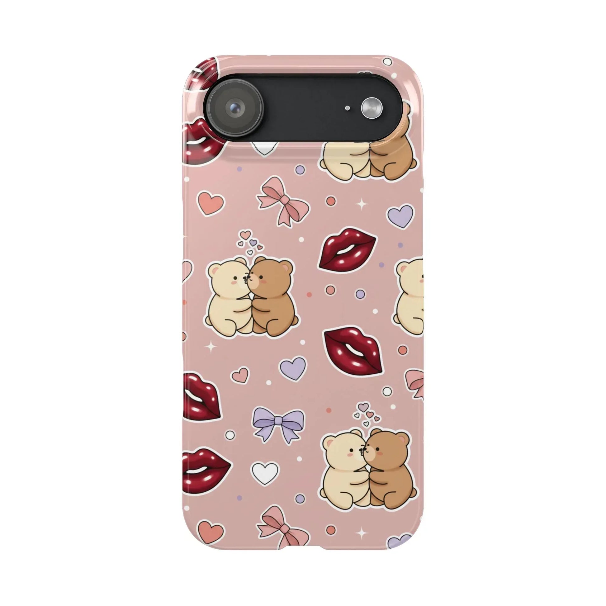 Bear Hug Bliss Phone Case for iPhone 11-17 - KARARMDESIGN