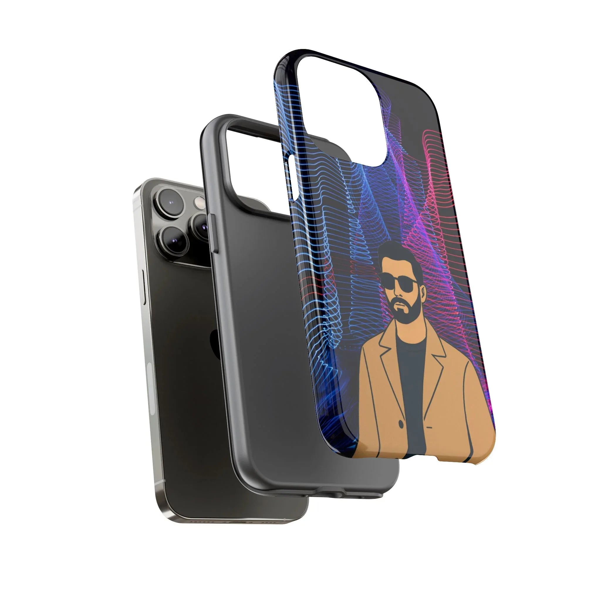 Bearded Style Phone Case for iPhone 11-17 and Galaxy S20-S25 - KARARMDESIGN