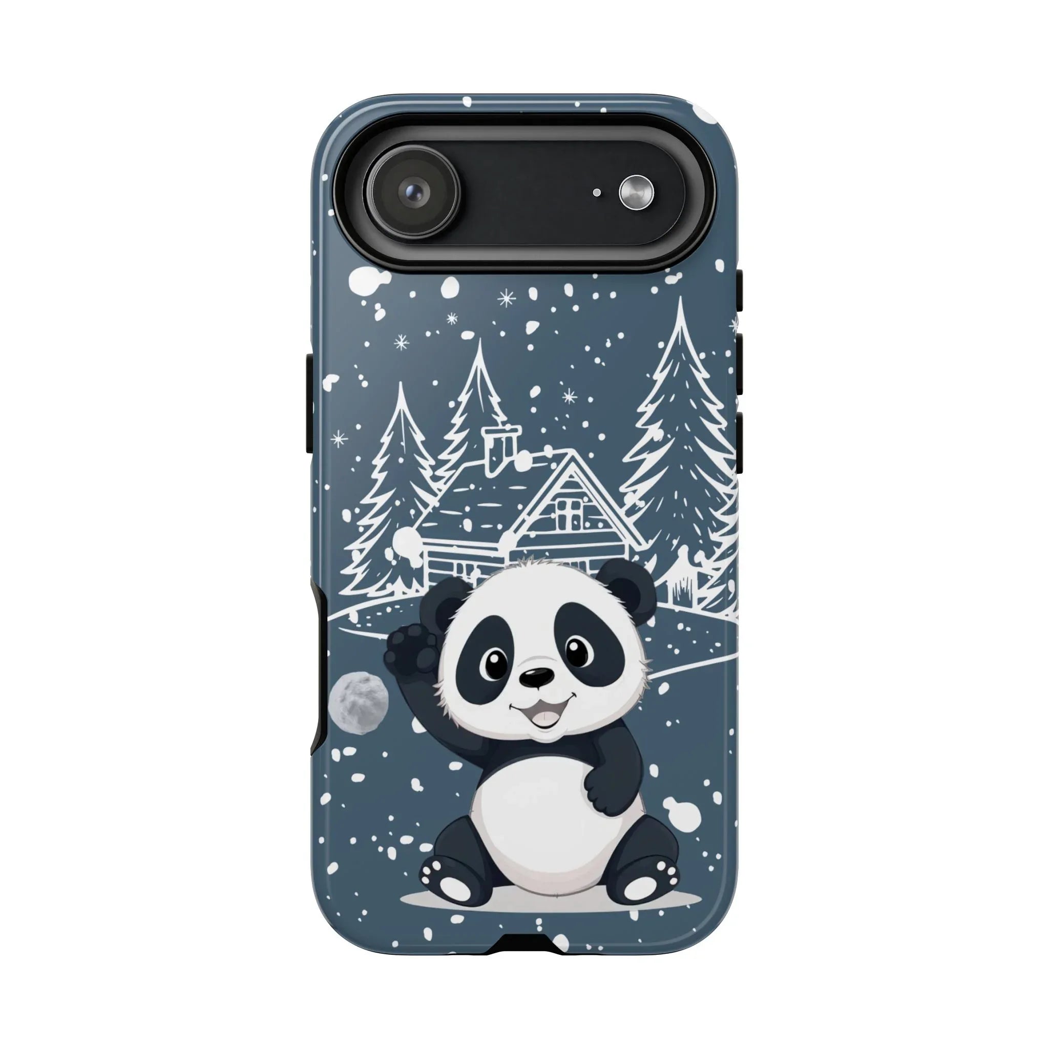 Cute Panda in a Winter Wonderland Phone Case for iPhone 8-17 - KARARMDESIGN