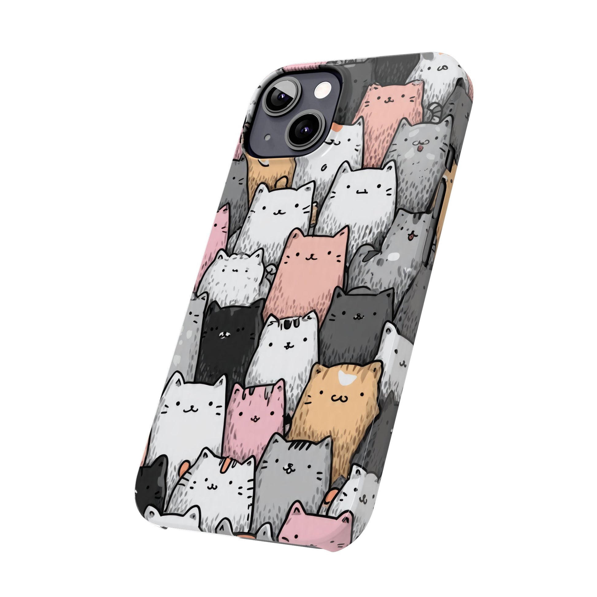 Cat Carnival Phone Case for iPhone 11-17 Models - KARARMDESIGN