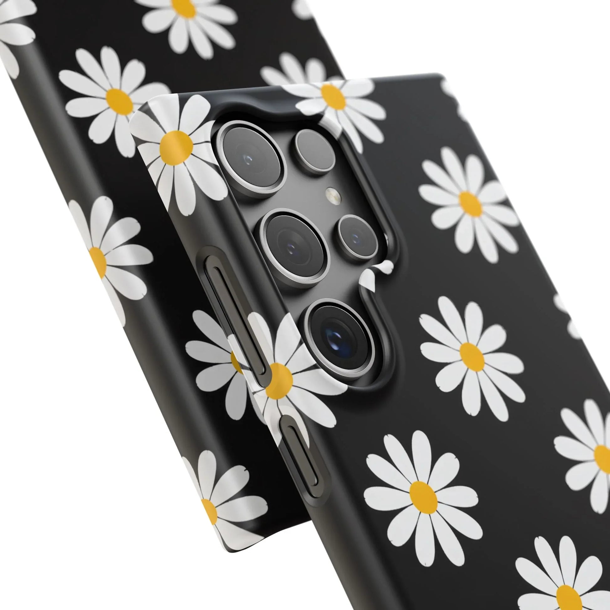 Daisy Charm Phone Case for iPhone 11-17 and Galaxy S20-S25 - KARARMDESIGN