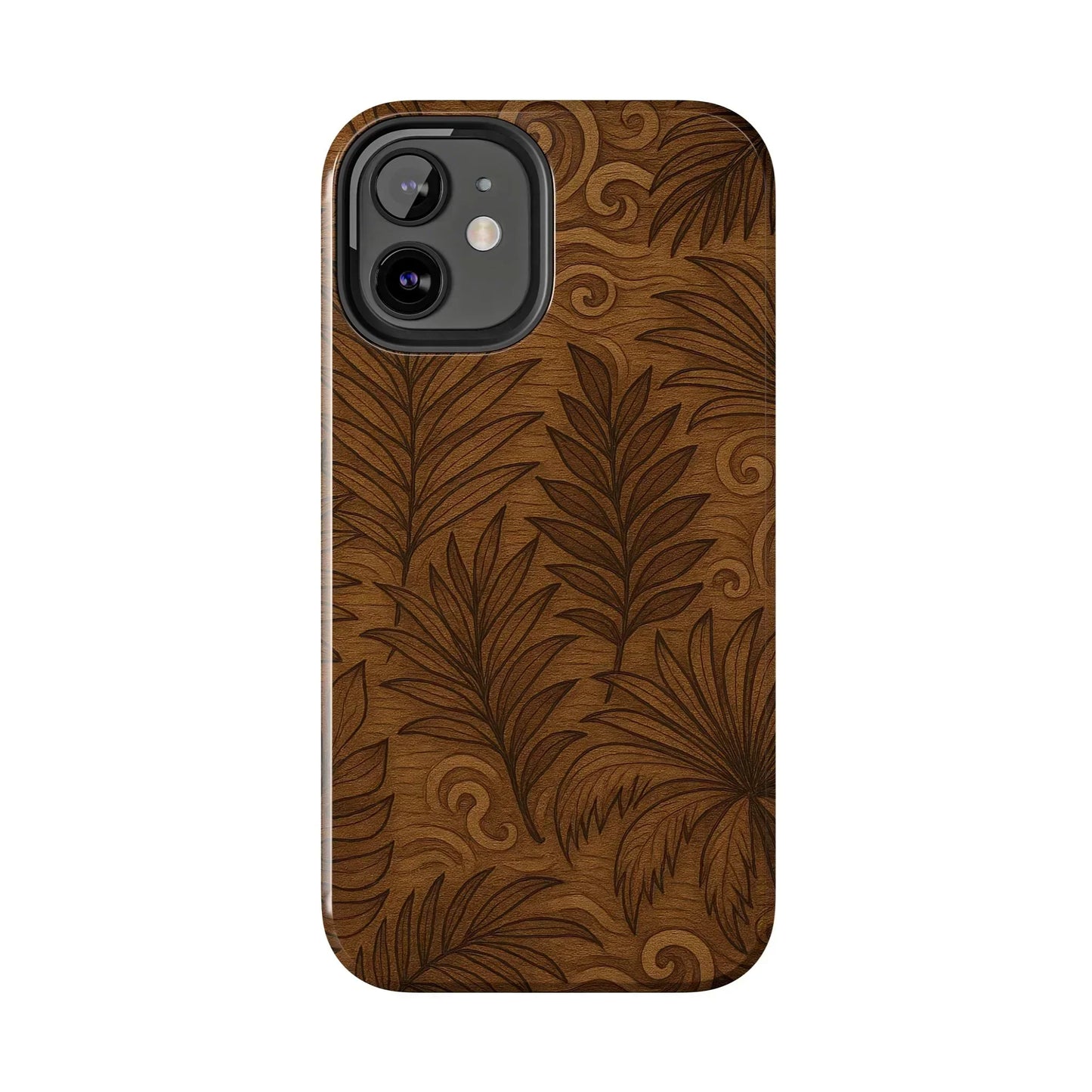 Wood Leaf Armor Phone Case for iPhone and Samsung Galaxy - KarArmDesign