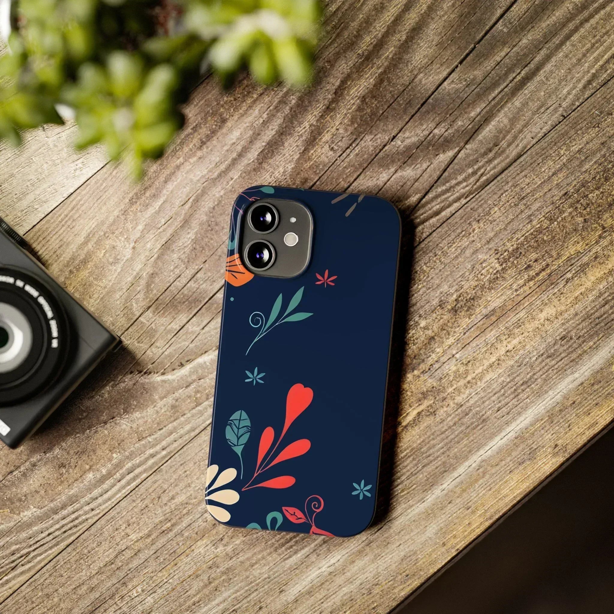Nightshade Blossoms Phone Case for iPhone 11-17 - KARARMDESIGN