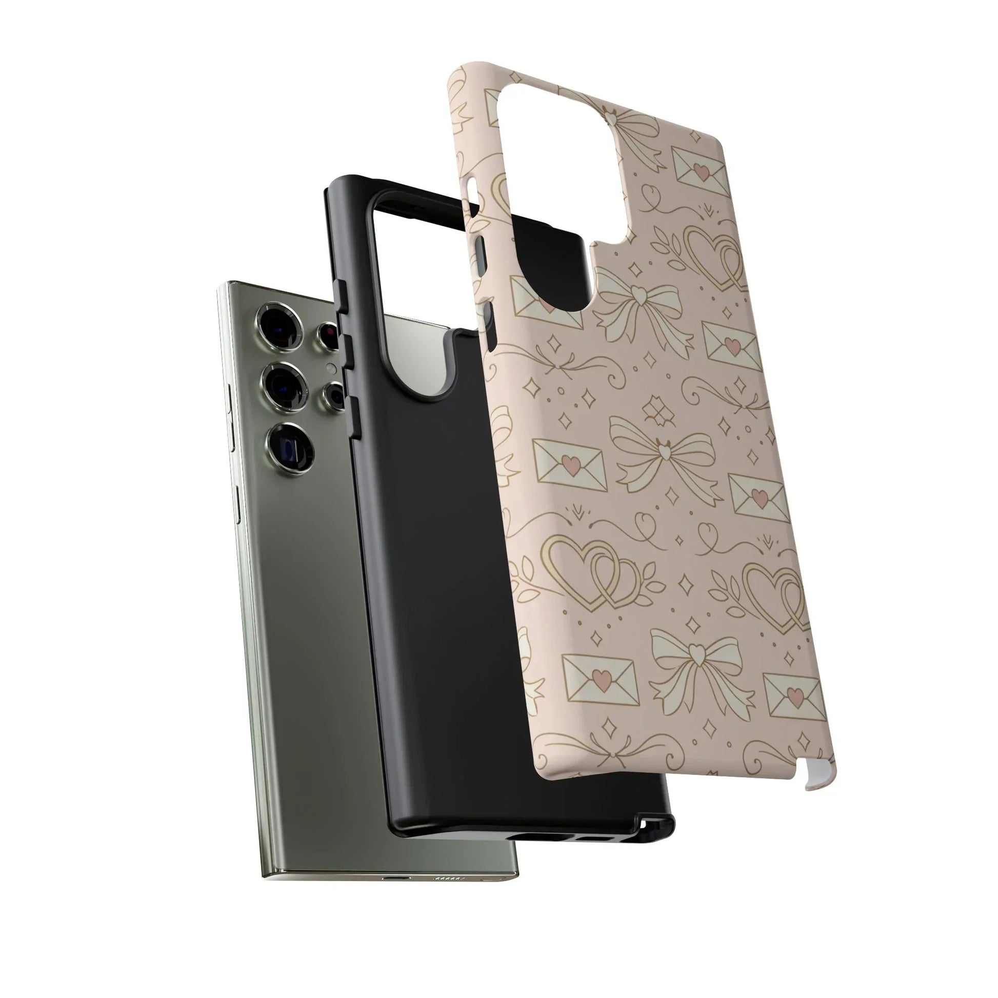 Sweet Romance Tough Phone Case for iPhone 11–17 & Galaxy S10–S25 - KARARMDESIGN