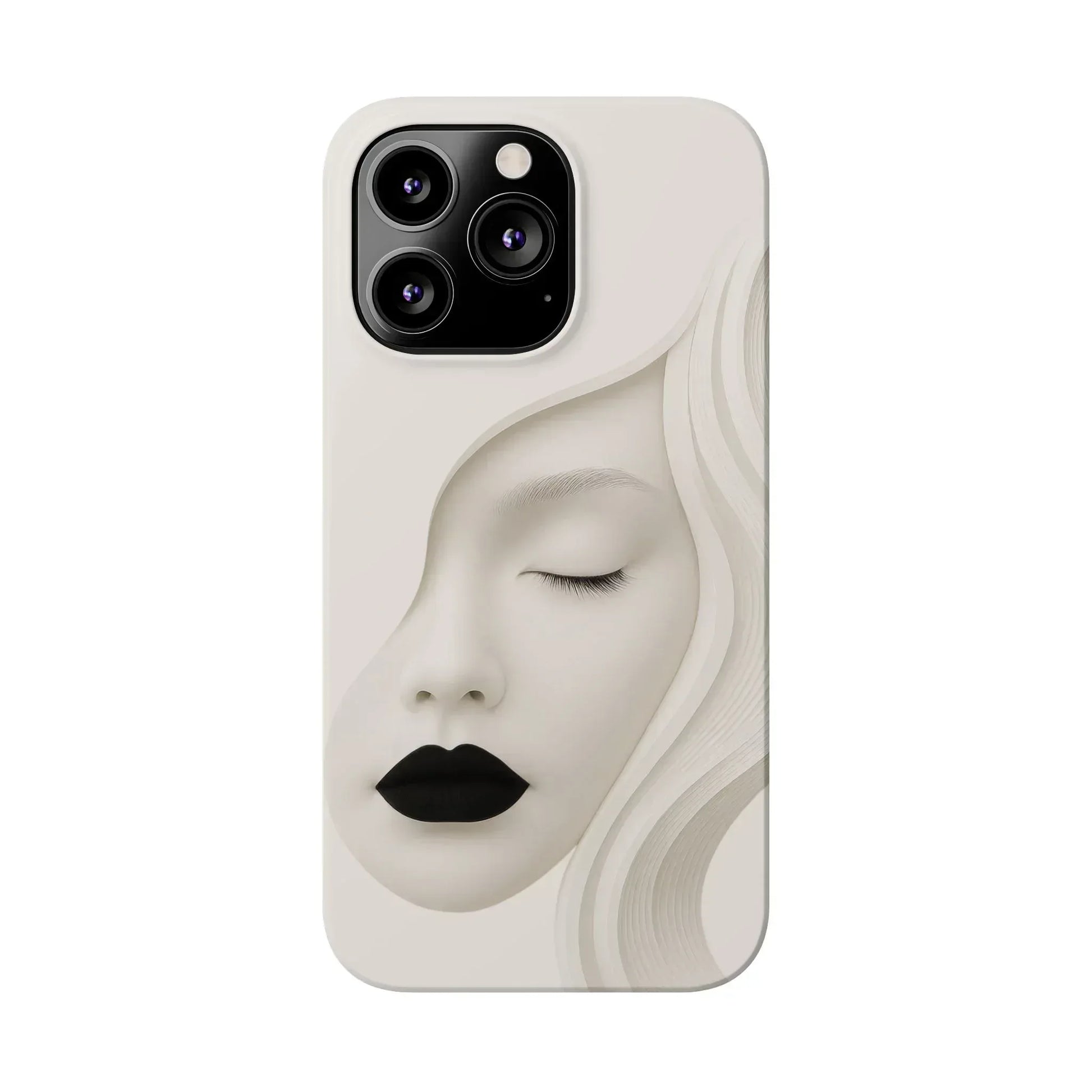 Minimalist Face Phone Case for iPhone 11-17 - KARARMDESIGN
