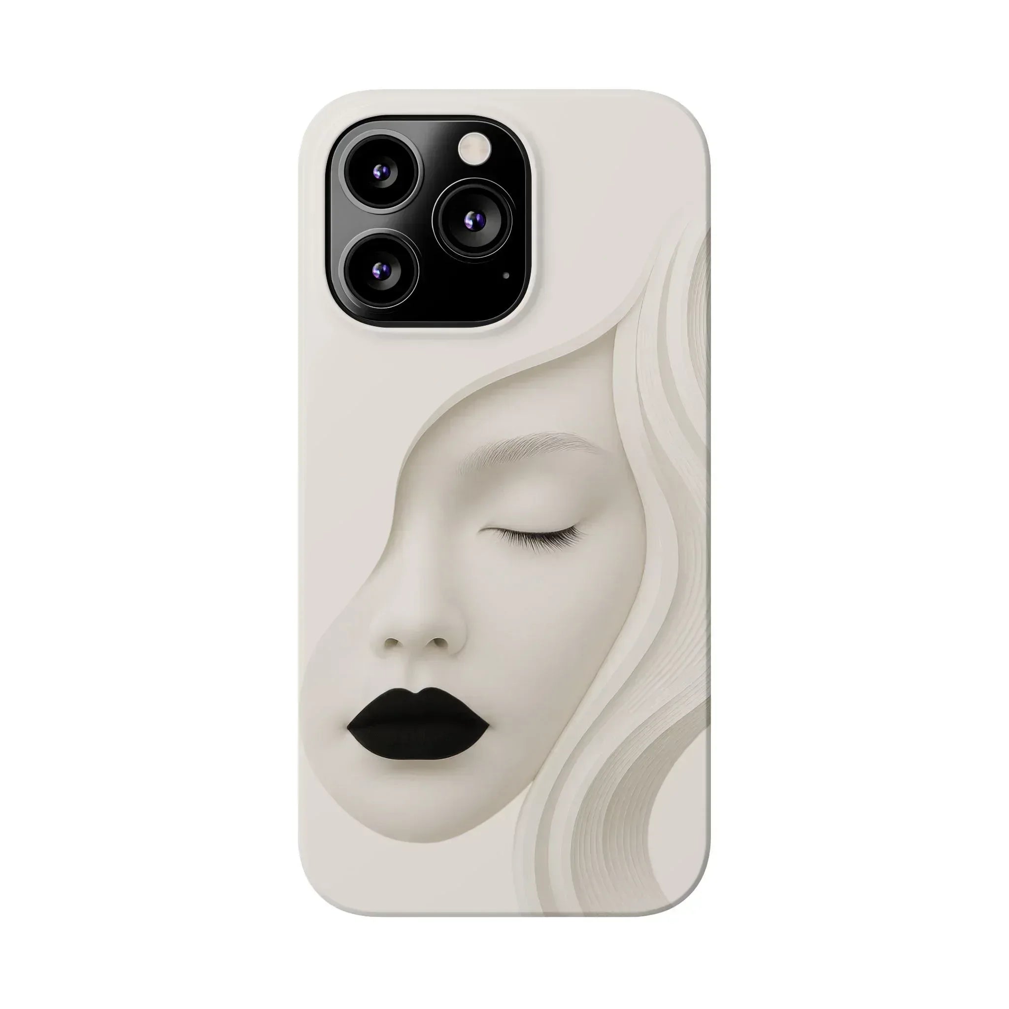 Minimalist Face Phone Case for iPhone 11-17 - KARARMDESIGN