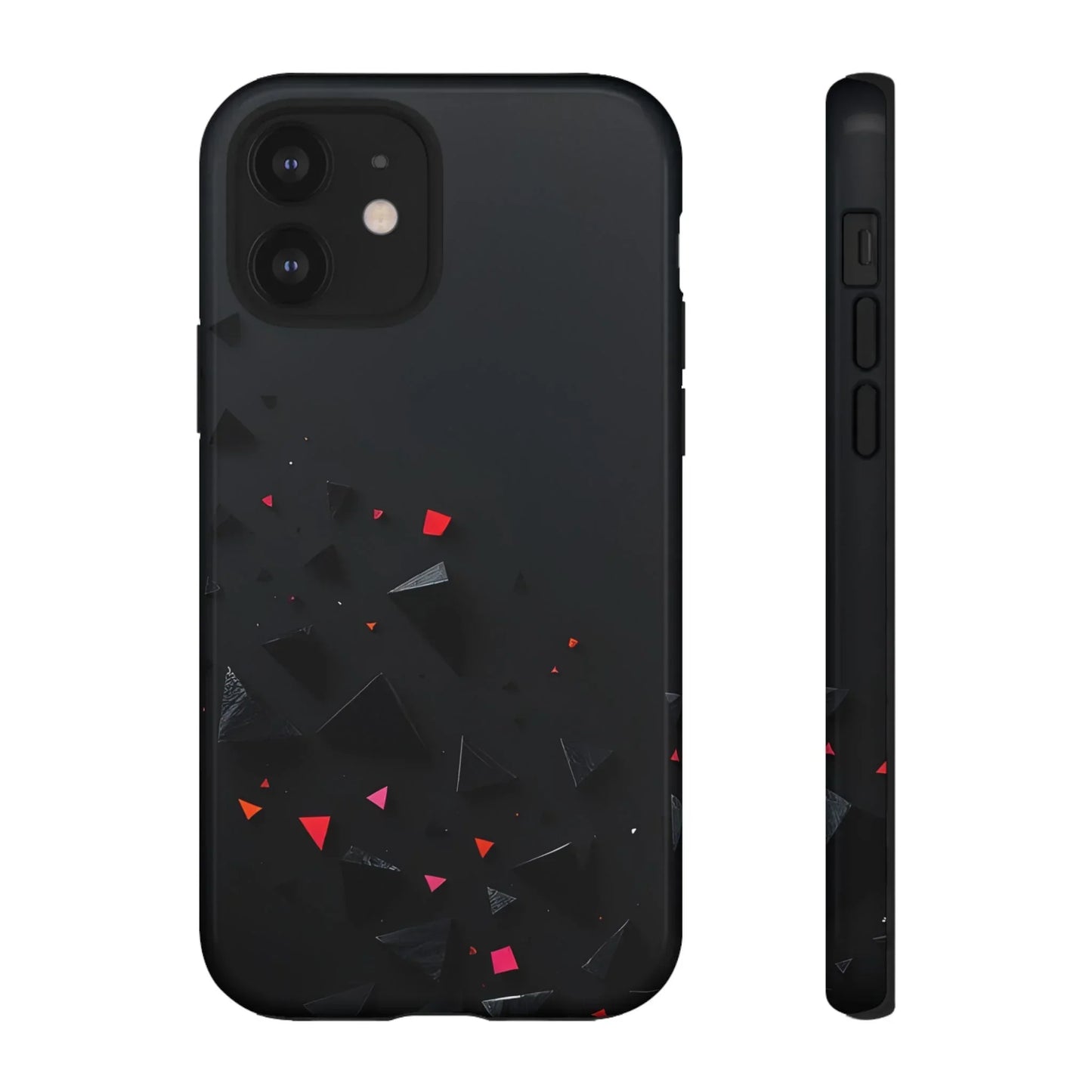 Black and Red Neon Phone Case for iPhone 8-16 and Pixel up to 9 Models - KarArmDesign