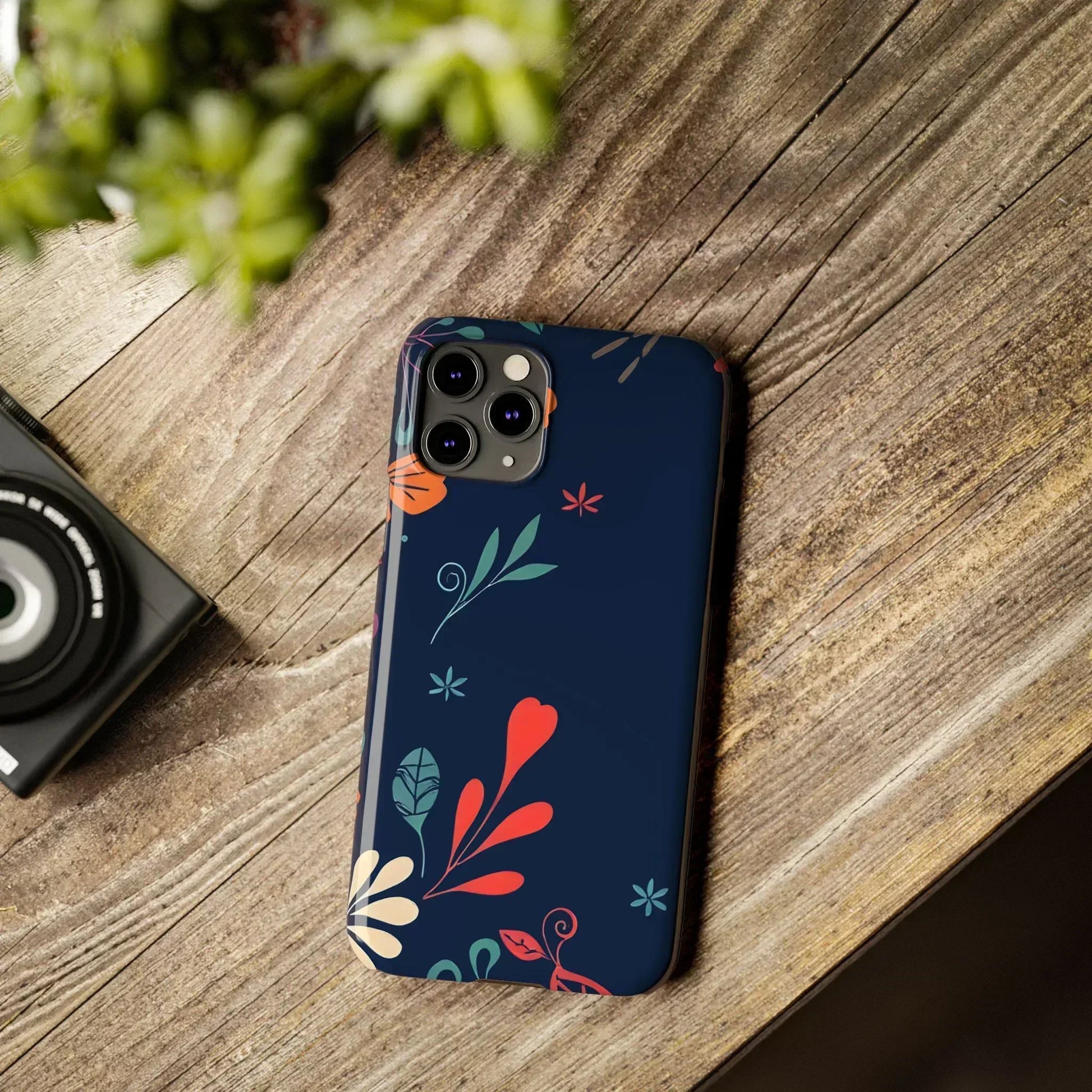 Nightshade Blossoms Phone Case for iPhone 11-17 - KARARMDESIGN