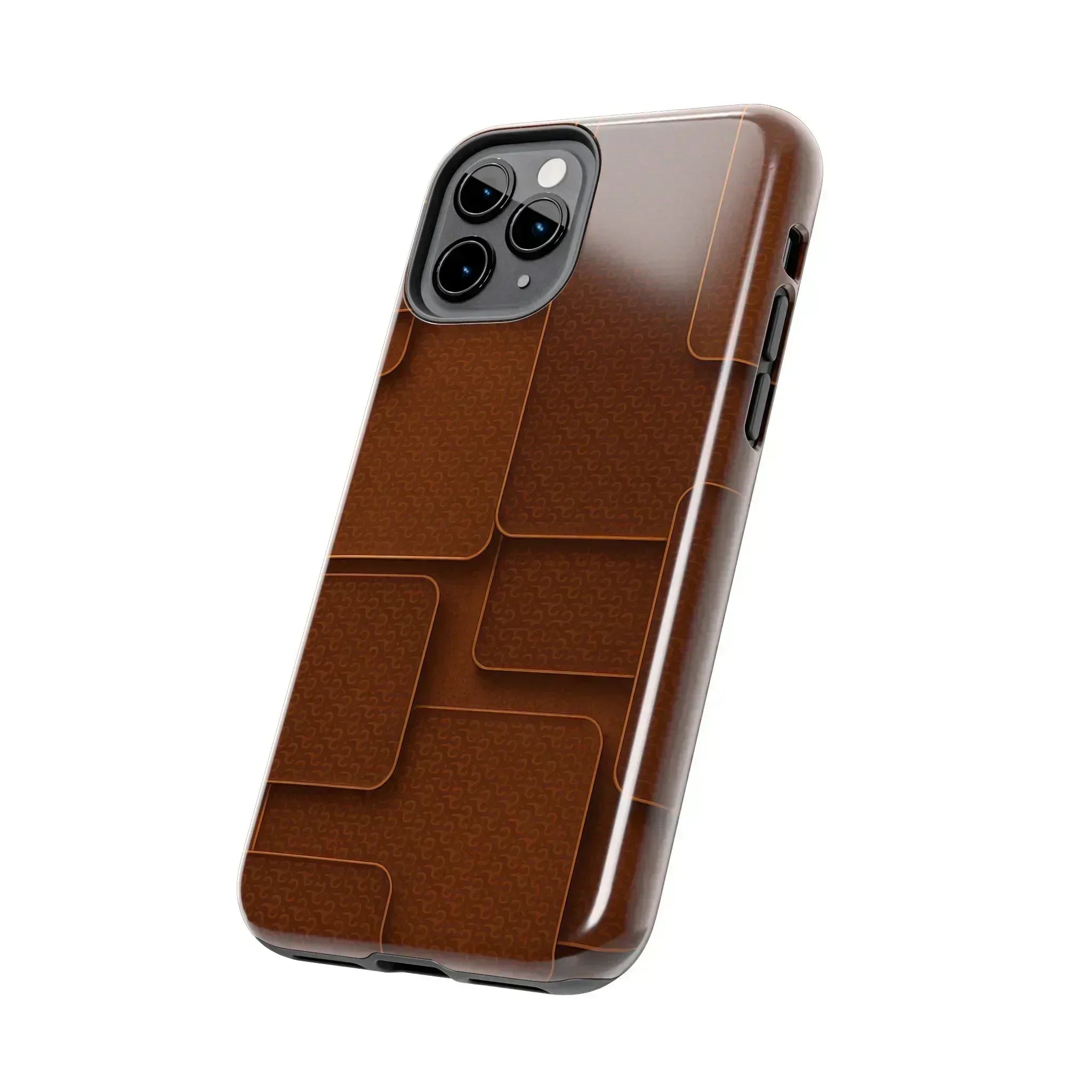 Textured Brown Phone Case for iPhone 7-16 and Samsung Galaxy S21-S24 - KARARMDESIGN