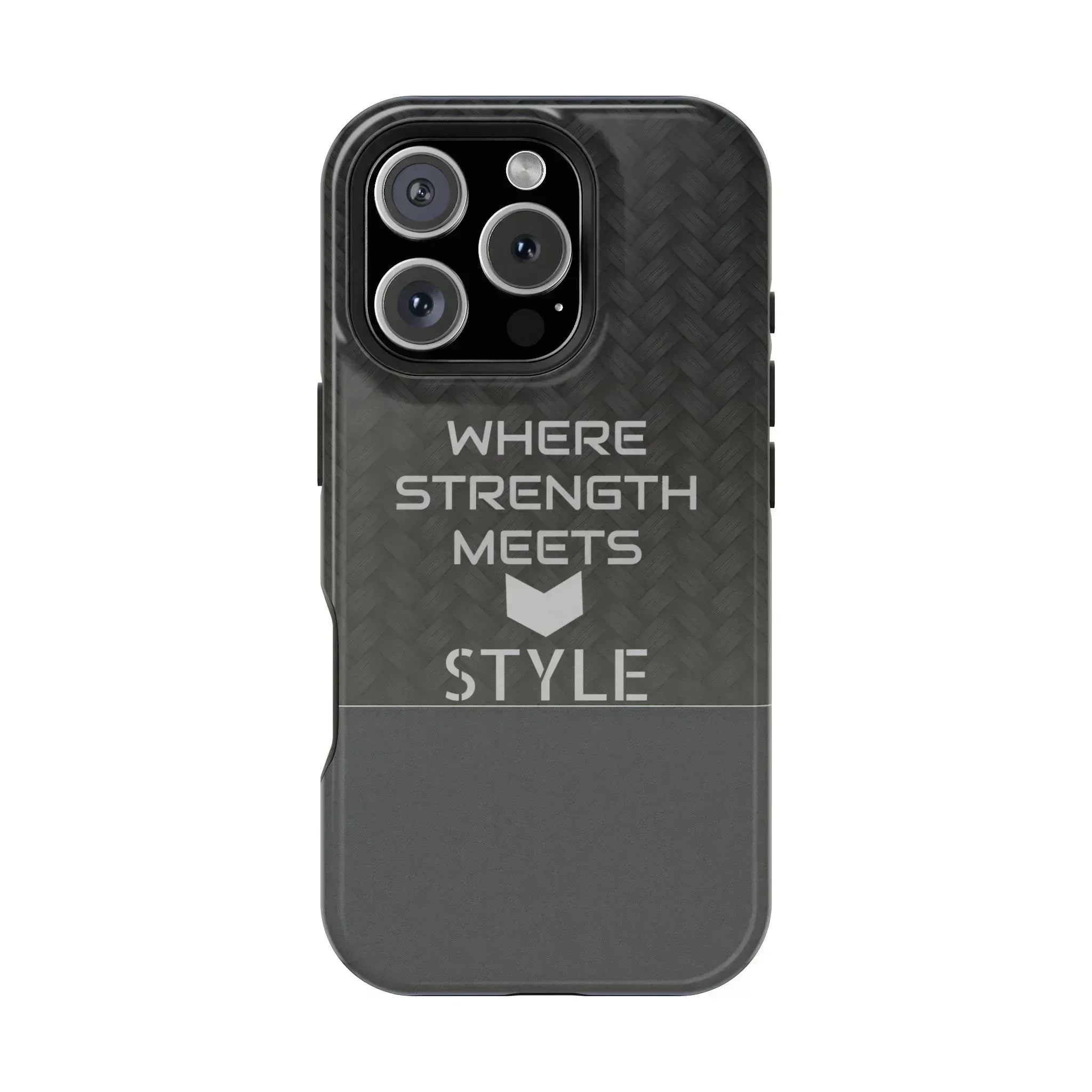 Gray Carbon Phone Case for iPhone 12-16 and Galaxy S21-S22 - KARARMDESIGN