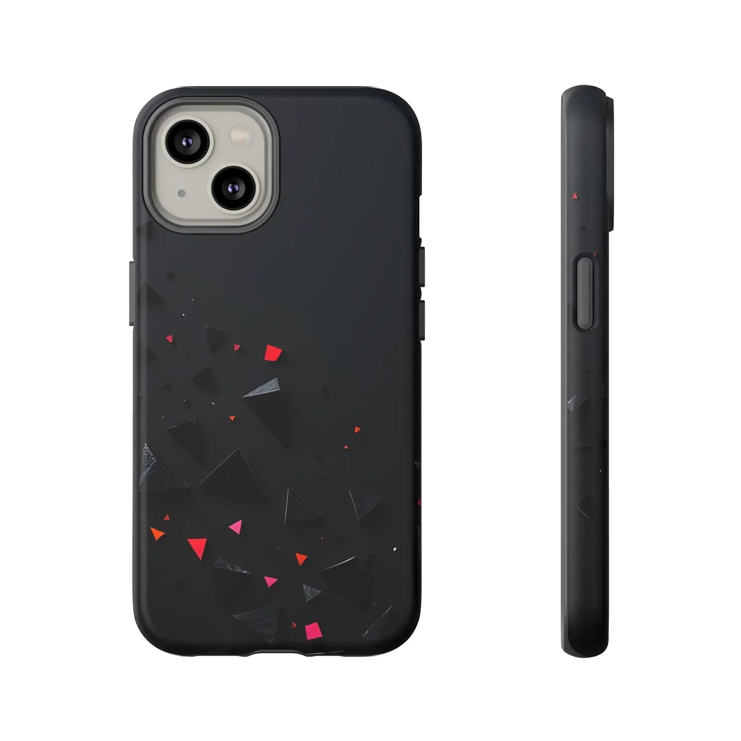 Black and Red Neon Phone Case for iPhone 8-16 and Pixel up to 9 Models - KarArmDesign