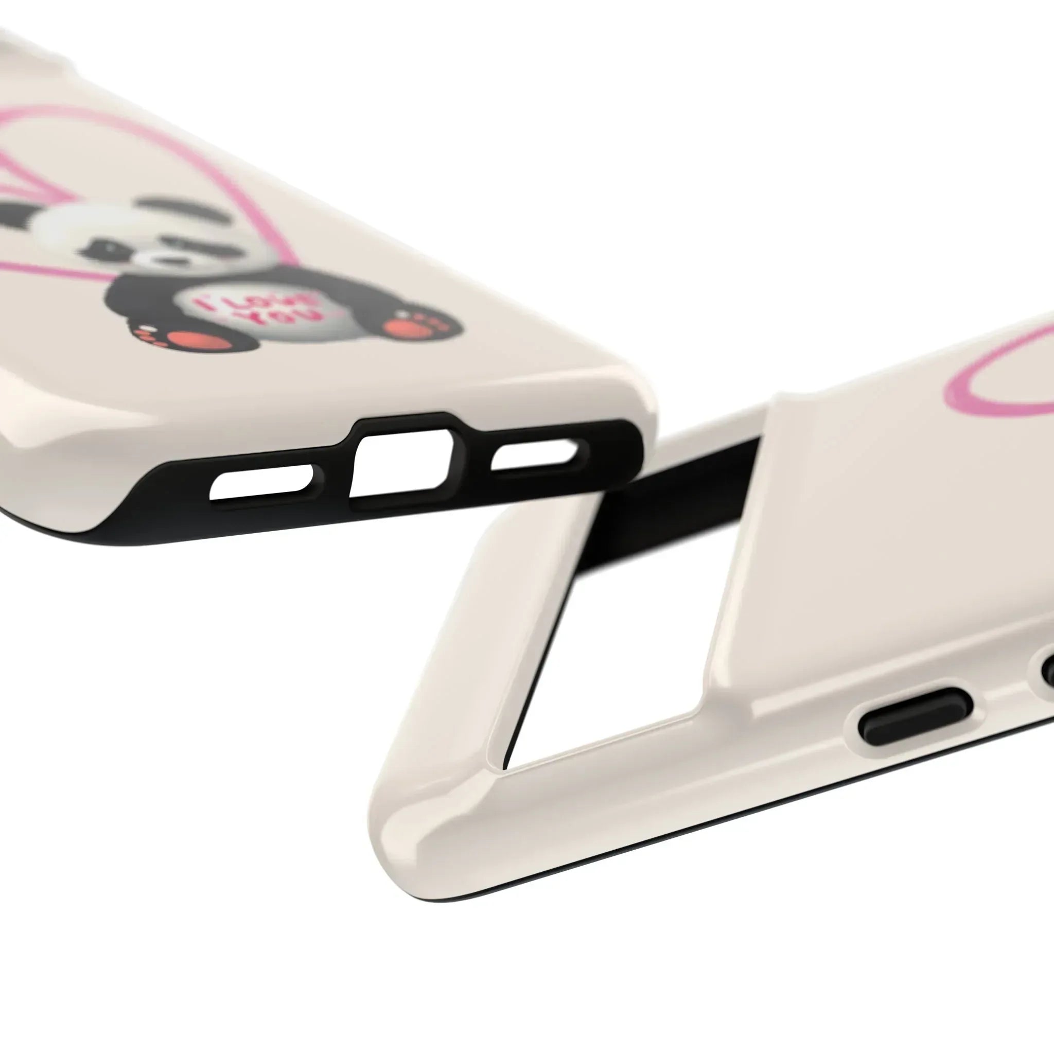 Cute Panda Heart Love Phone Case for Google Pixel up to 9 - KARARMDESIGN