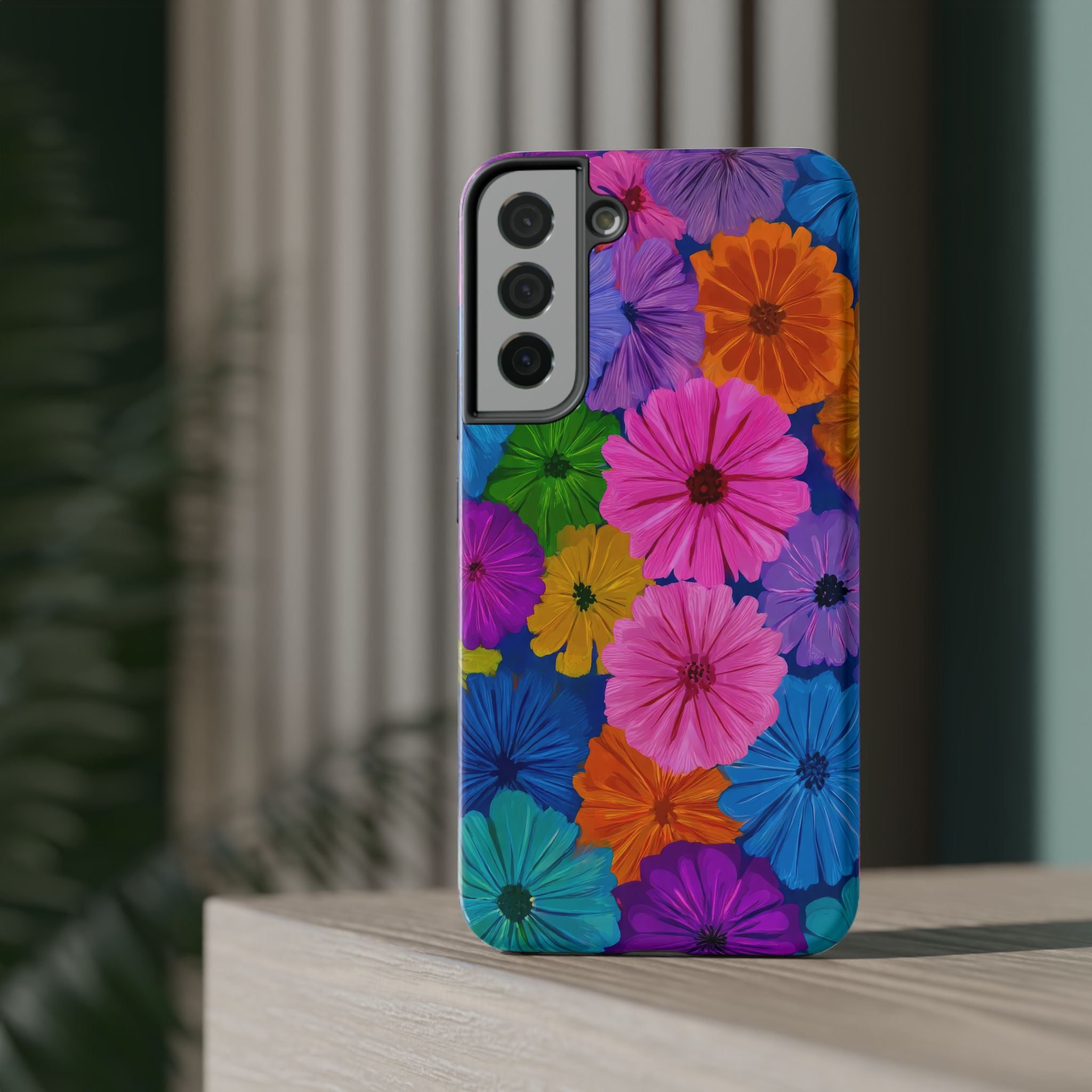 Bloom Pattern Phone Case for iPhone 11-17 and Galaxy S21-S22 Models - KARARMDESIGN