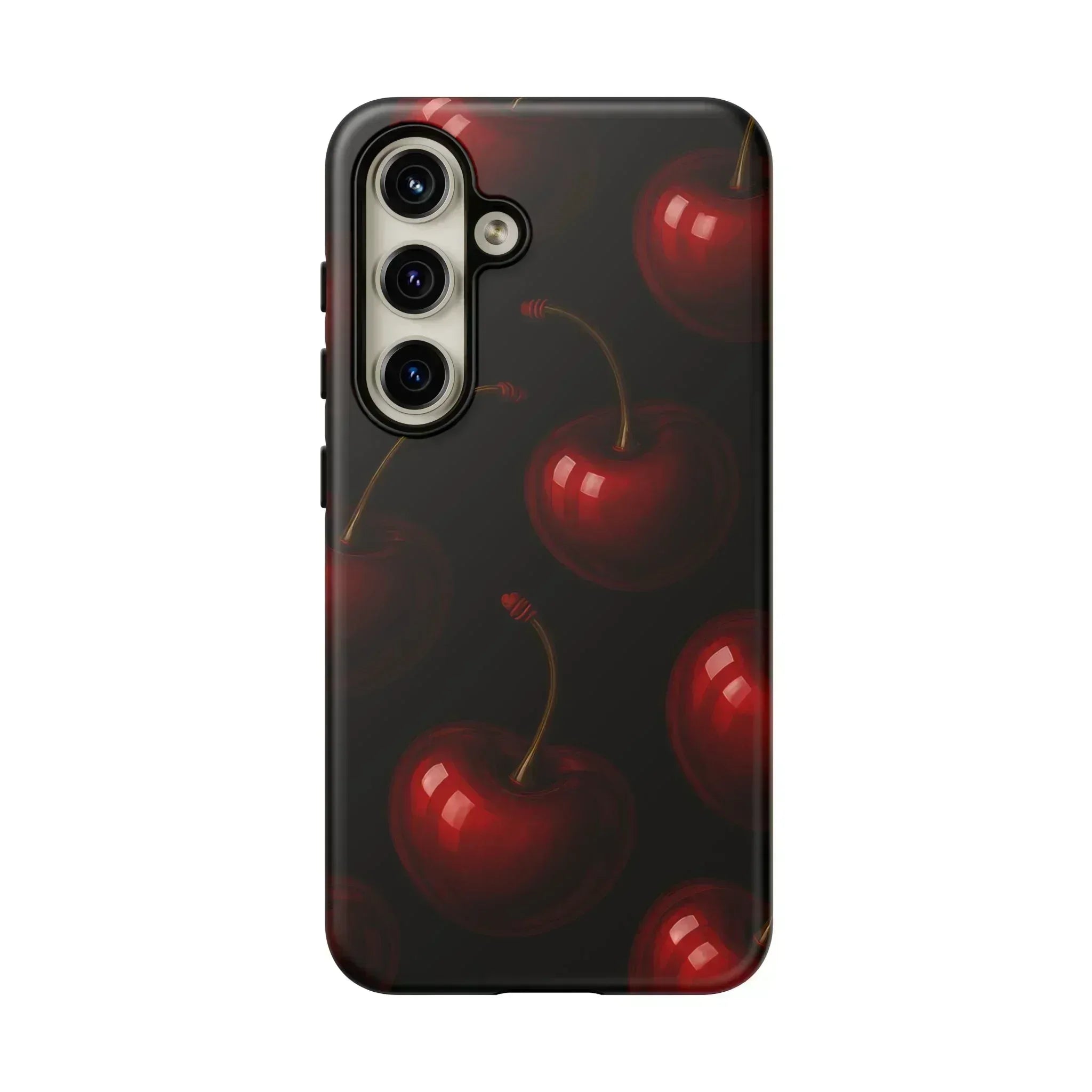 Cherry Phone Case for iPhone X-16 and Galaxy S20-S25 - KARARMDESIGN