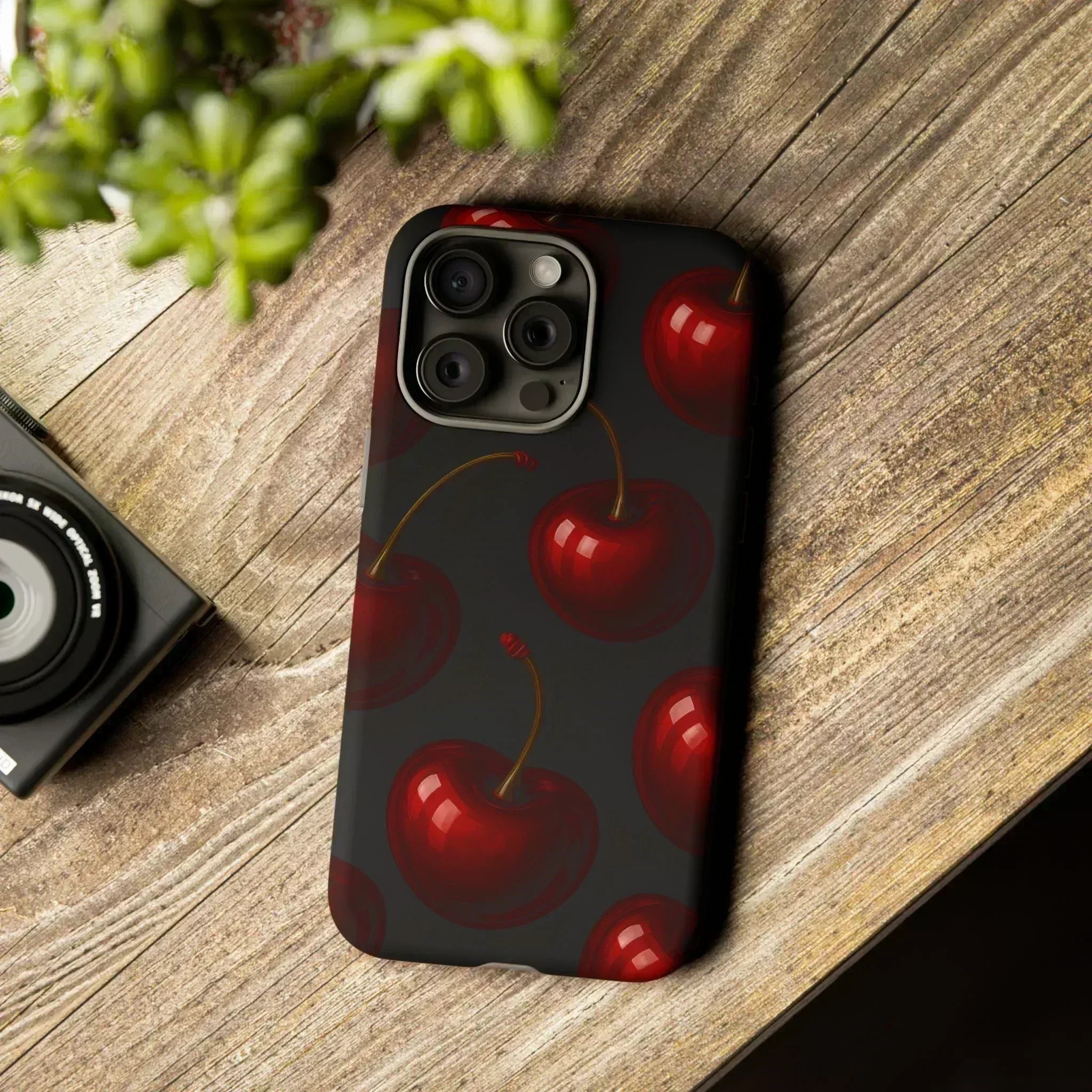 Cherry Phone Case for iPhone X-16 and Galaxy S20-S25 - KARARMDESIGN