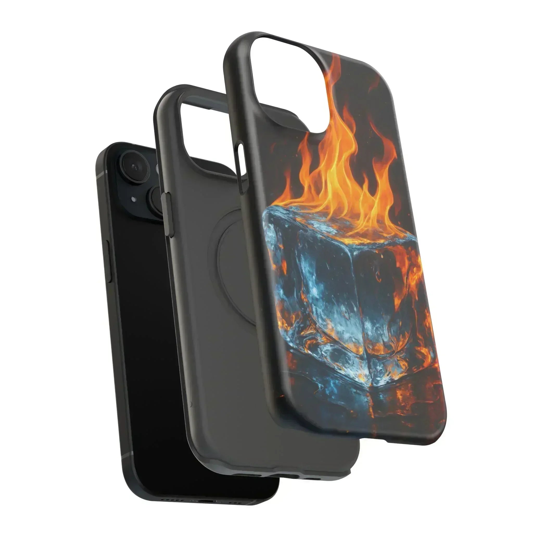 Flame Ice Phone Case for iPhone 12-16 and Galaxy S21-S22 - KARARMDESIGN